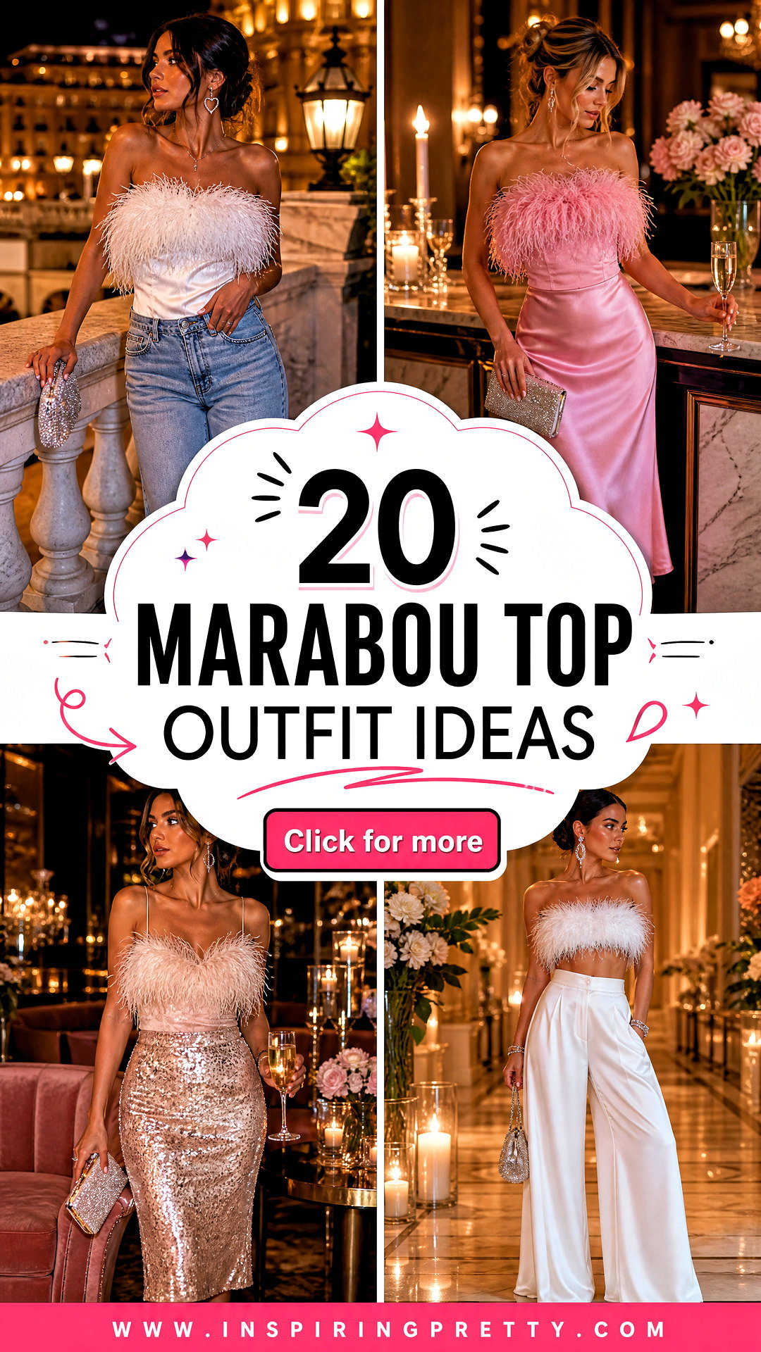 20 Marabou Top Outfit Ideas for Glamorous Evening Style - 20 Marabou Top Outfit Ideas for Glamorous Evening Style