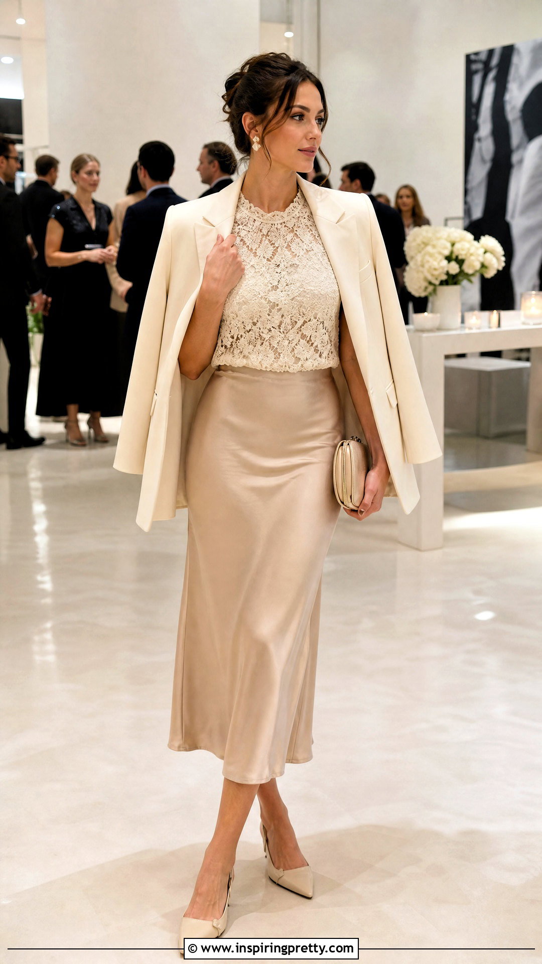 Marc Jacobs Lace Top With Satin Midi Skirt - 25 marc jacobs tops outfit ideas
