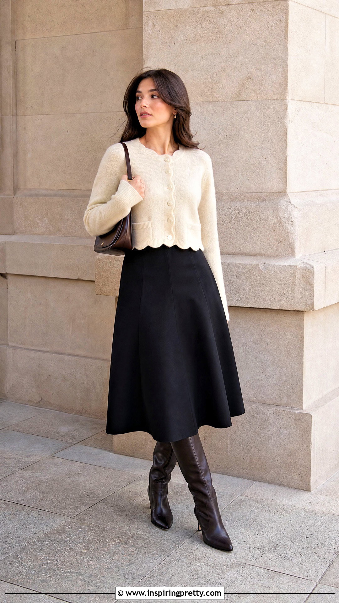 Marc Jacobs Scallop Sweater With A Line Skirt - 25 marc jacobs tops outfit ideas