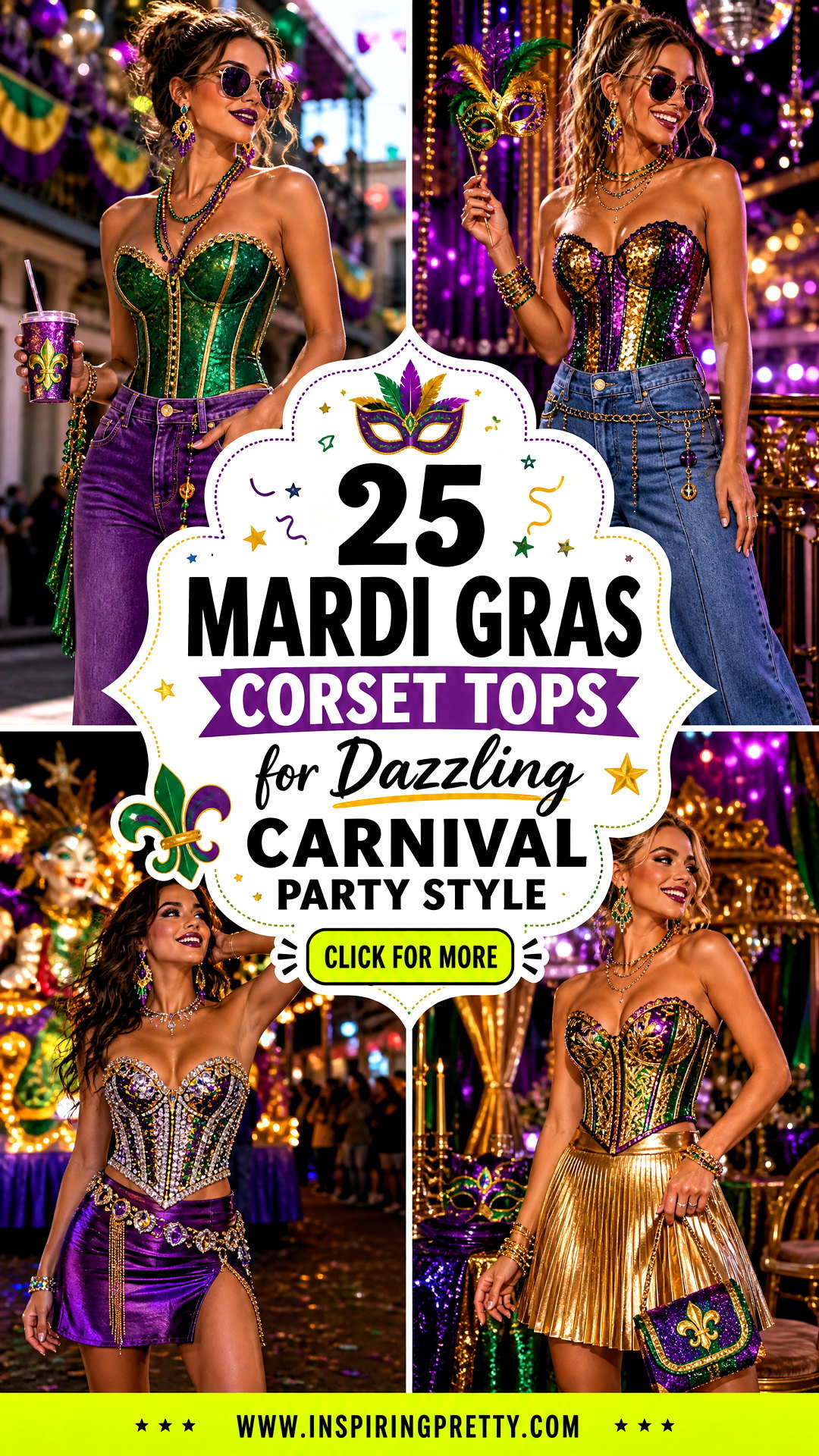 25 Mardi Gras Corset Tops for Dazzling Carnival Party Style - 25 Mardi Gras Corset Tops for Dazzling Carnival Party Style