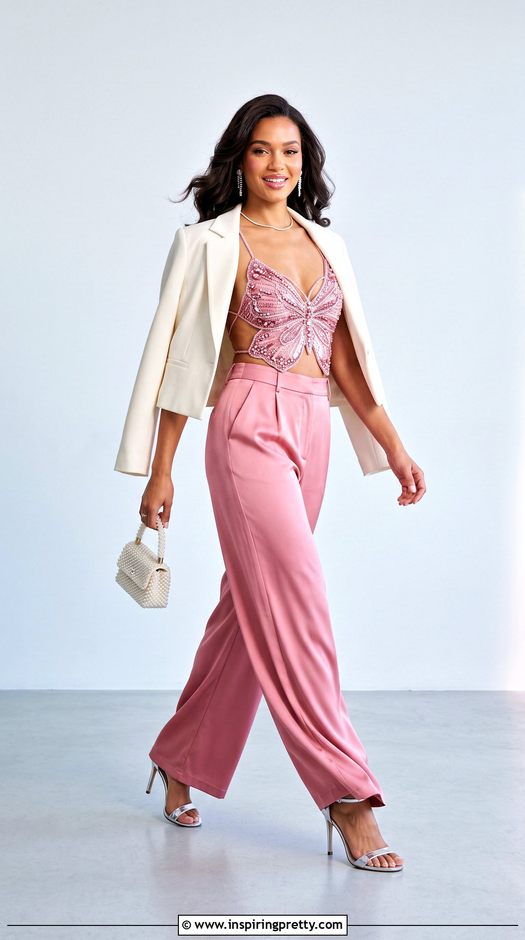 Mariah Butterfly Top With Pink Trousers - 25 Mariah Butterfly Top outfit ideas