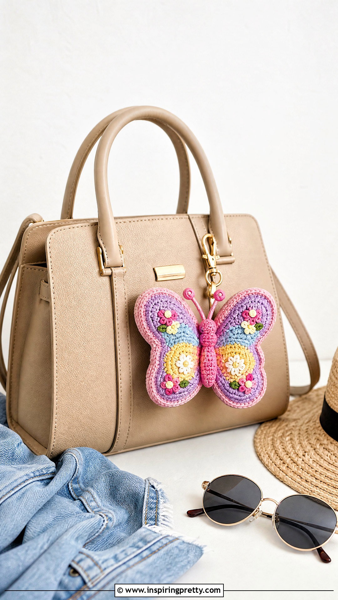 Mariposa Crochet Butterfly Bag Charm - 50 top mariposa crochet ideas