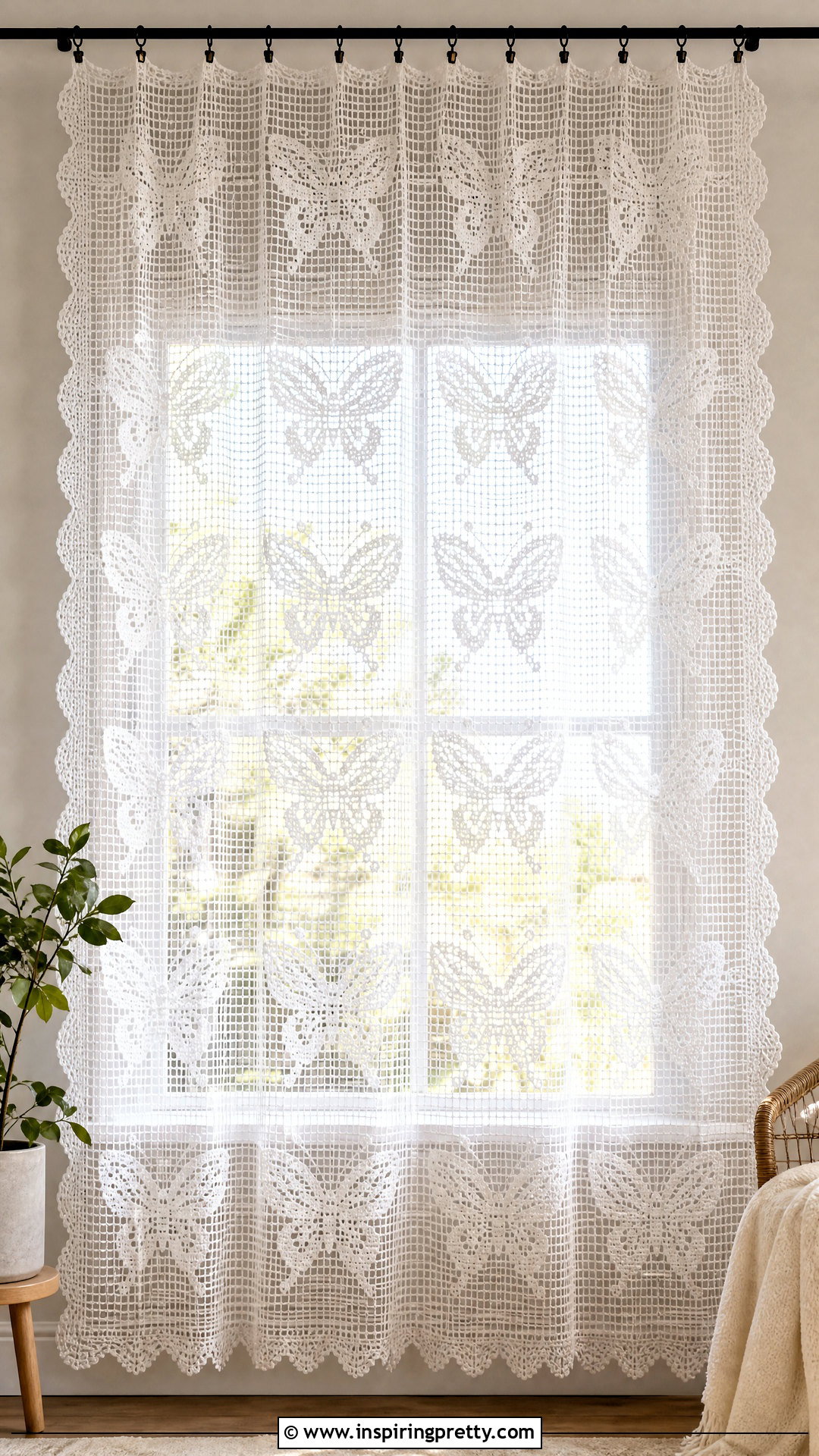 Mariposa Crochet Butterfly Curtain - 50 top mariposa crochet ideas