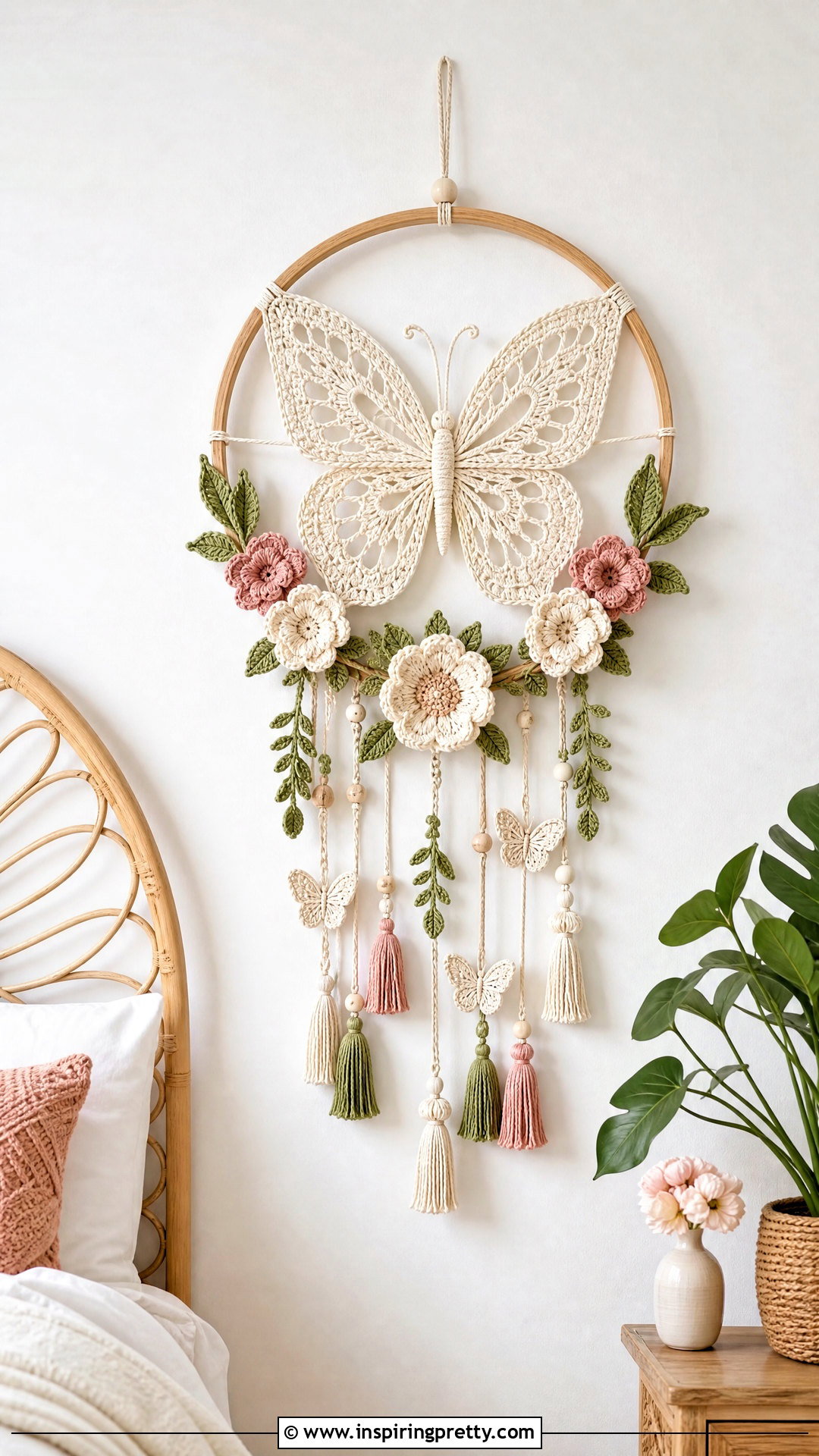 Mariposa Crochet Butterfly Dreamcatcher - 50 top mariposa crochet ideas