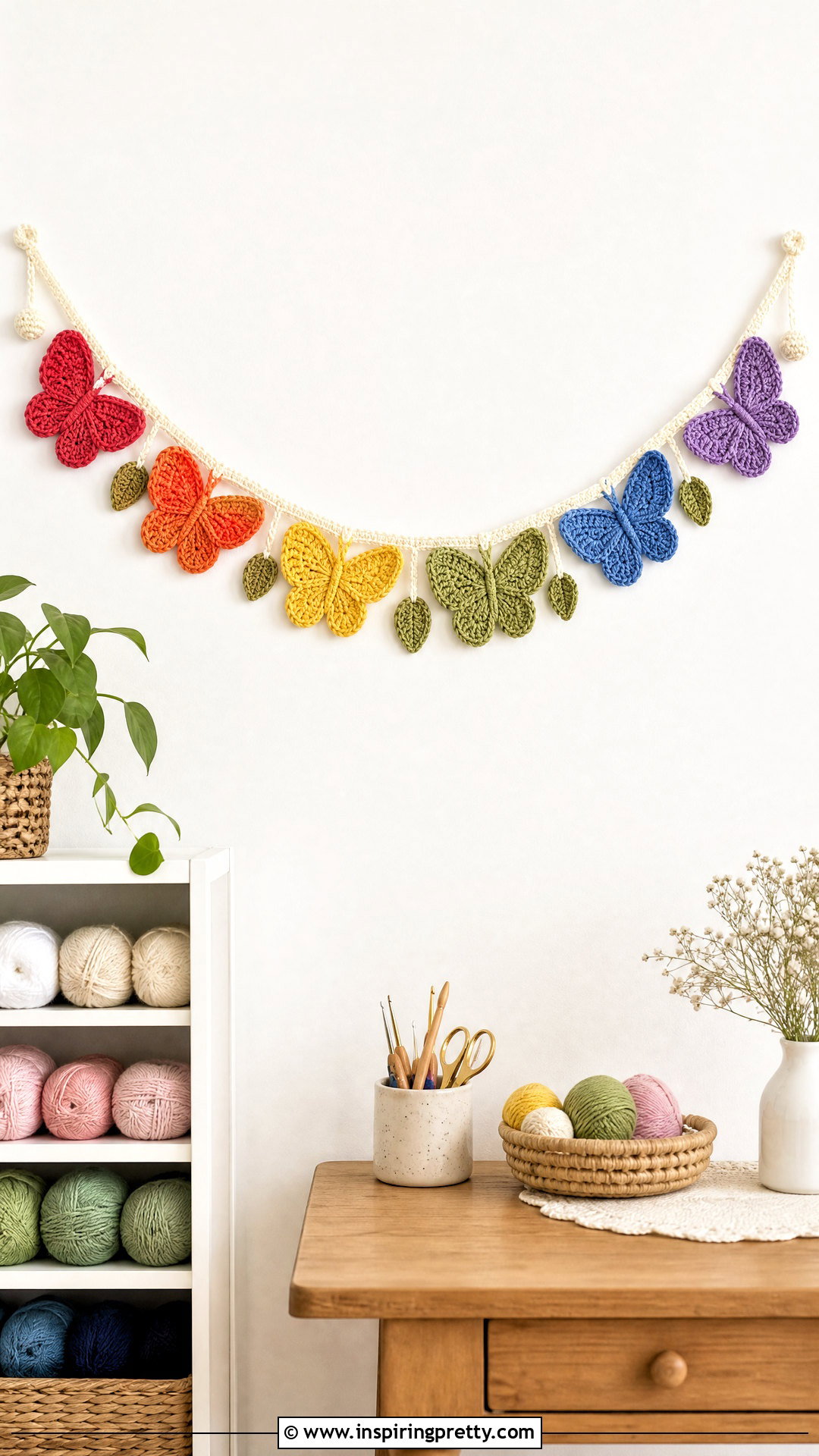 Mariposa Crochet Butterfly Garland - 50 top mariposa crochet ideas