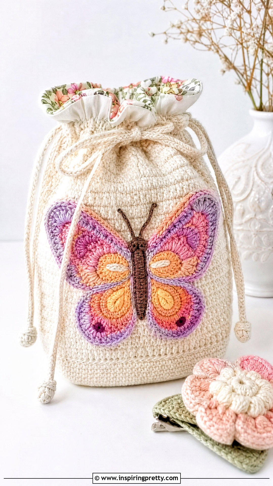 Mariposa Crochet Butterfly Gift Bag - 50 top mariposa crochet ideas