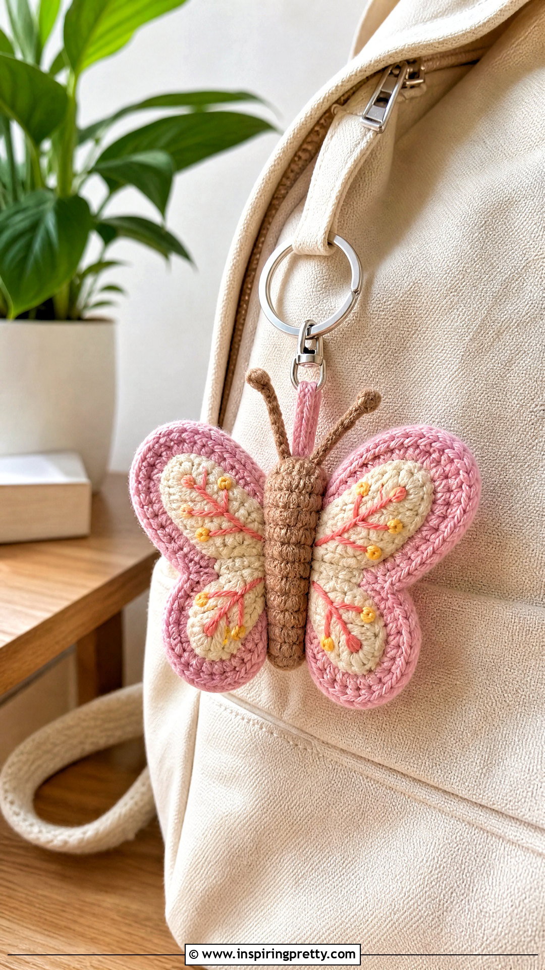 Mariposa Crochet Butterfly Keychain - 50 top mariposa crochet ideas