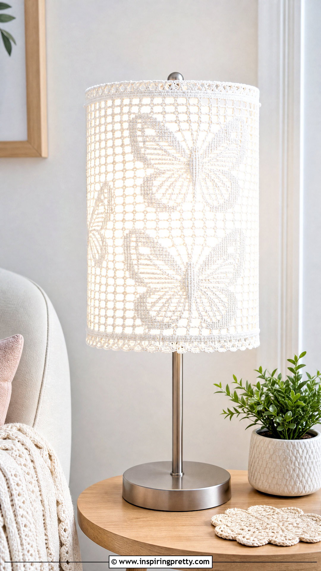 Mariposa Crochet Butterfly Lamp Shade Cover - 50 top mariposa crochet ideas