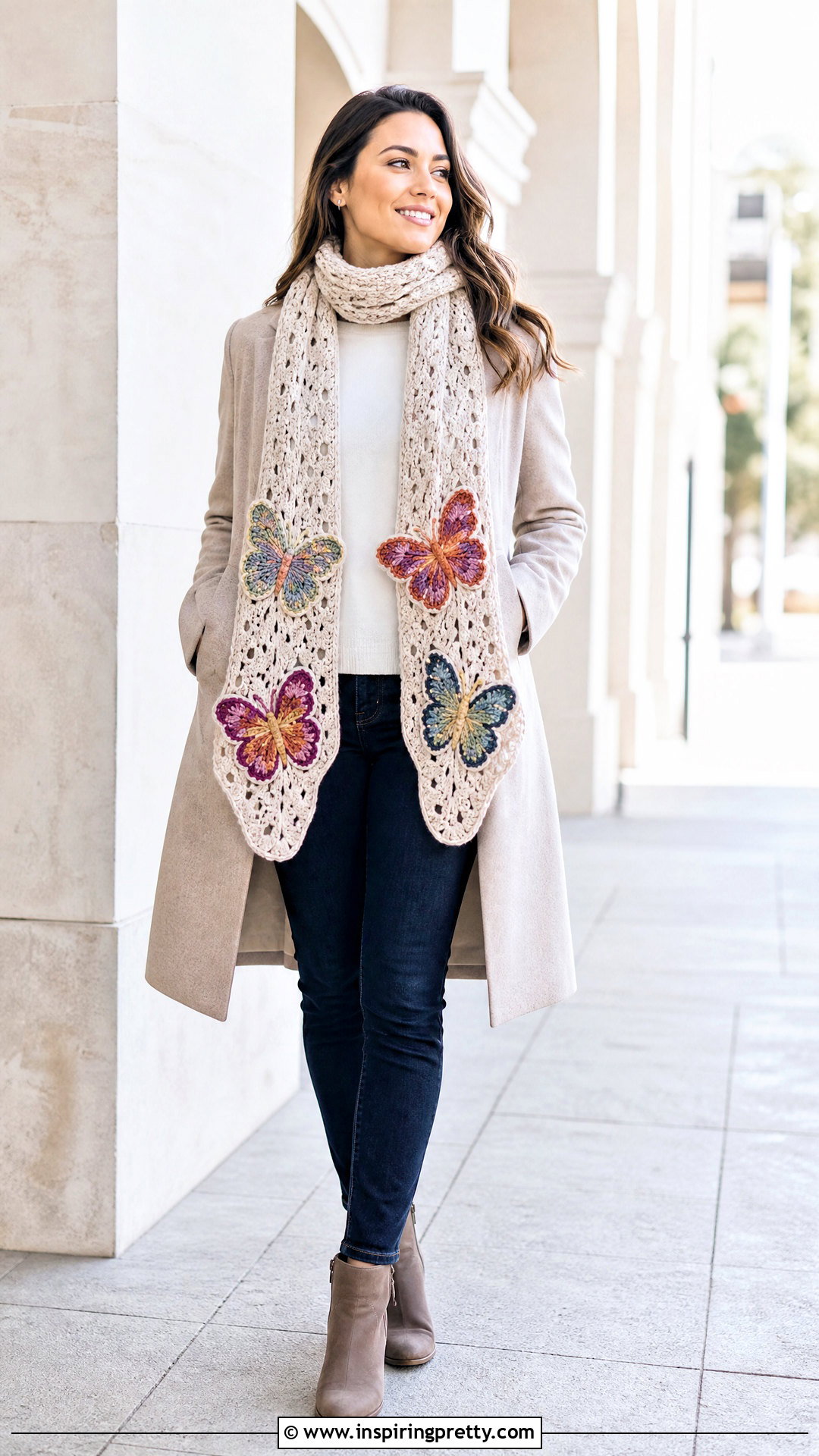 Mariposa Crochet Butterfly Scarf - 50 top mariposa crochet ideas