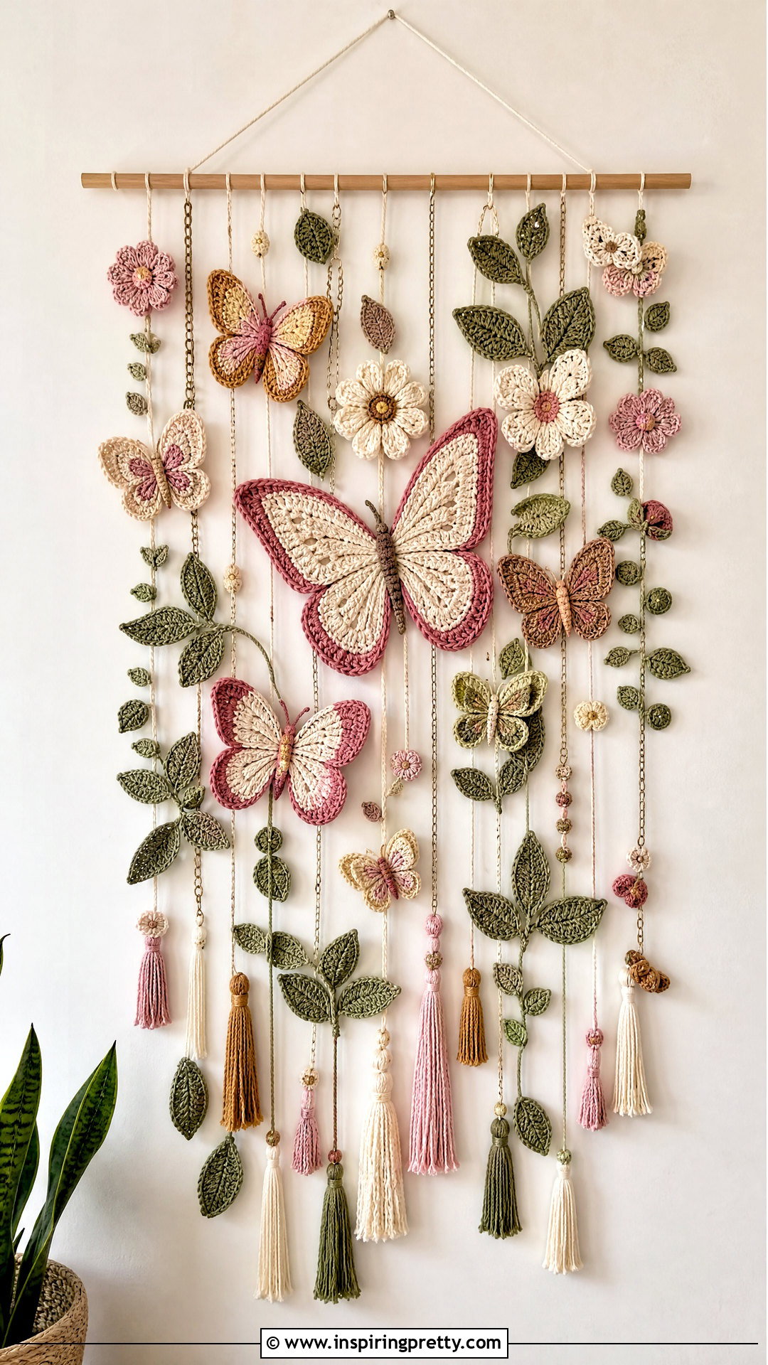 Mariposa Crochet Butterfly Wall Hanging - 50 top mariposa crochet ideas