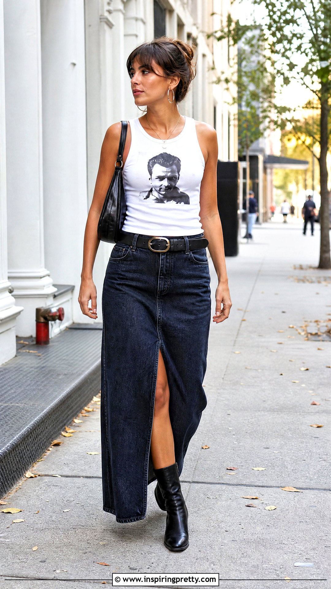 Marlon Brando Tank Top With Denim Maxi Skirt - 25 Marlon Brando Tank Top outfit ideas