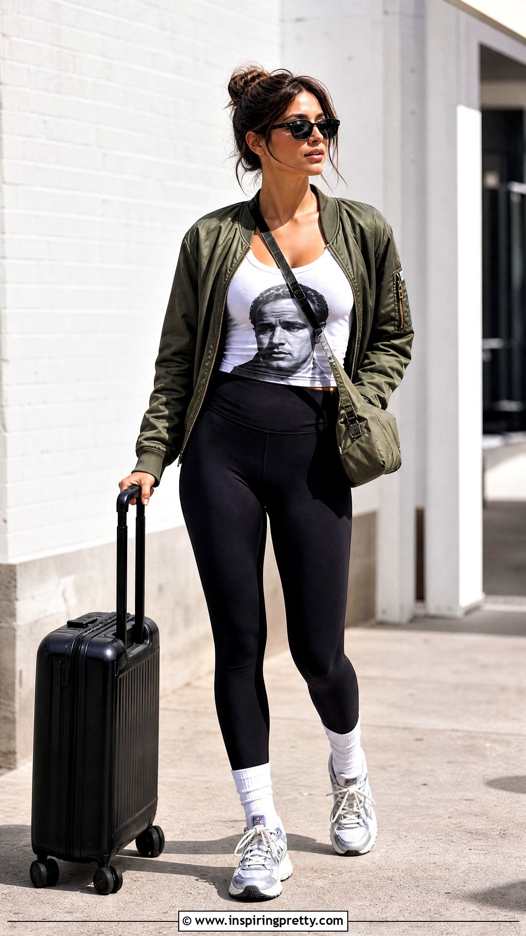 Marlon Brando Tank Top With Leggings And Bomber Jacket - 25 Marlon Brando Tank Top outfit ideas
