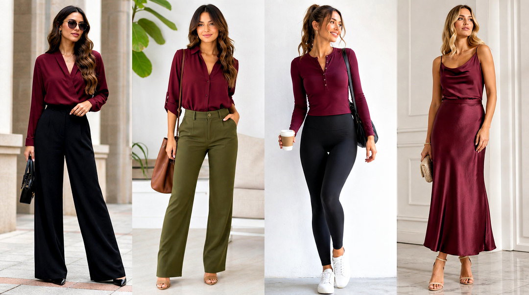20 Maroon Top Outfit Ideas for Chic Fall and Winter Looks