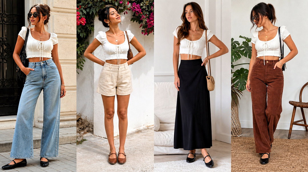 20 Mary Jane Crop Top Outfit Ideas for Playful Retro Style