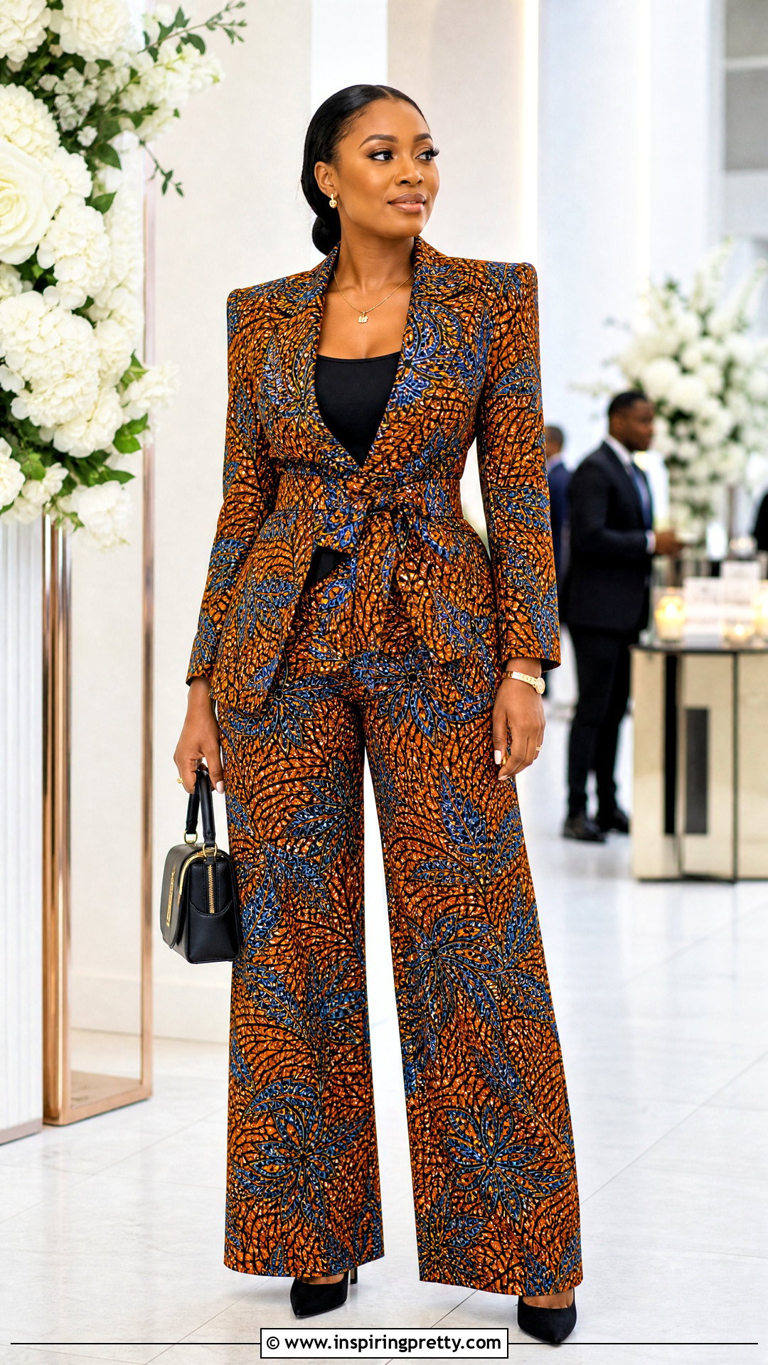 Matching Ankara Palazzo Trousers And Blazer Top - 50 ankara palazzo trouser and top outfit ideas