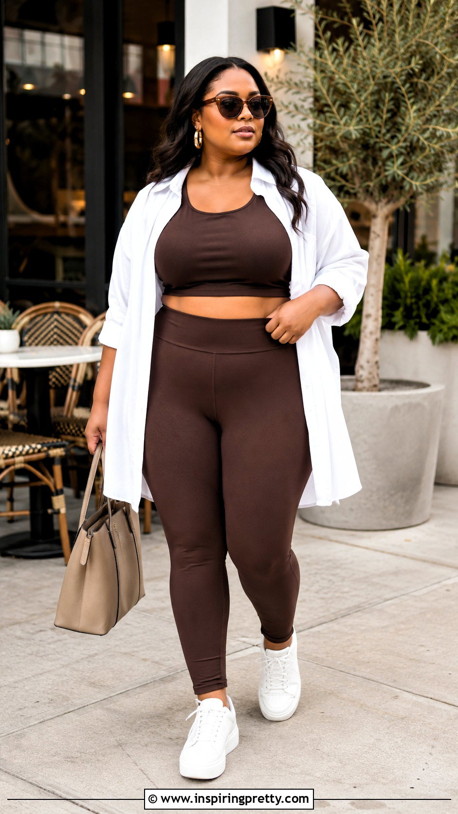 Matching Crop Top And Leggings Set Outfit - 20 athleisure outfits crop tops