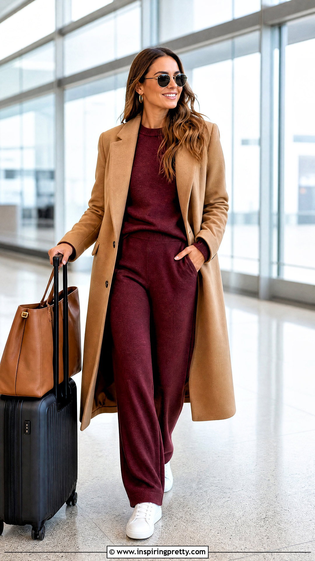 Matching Knit Set And Sneakers Outfit - 50 top for women outfit ideas