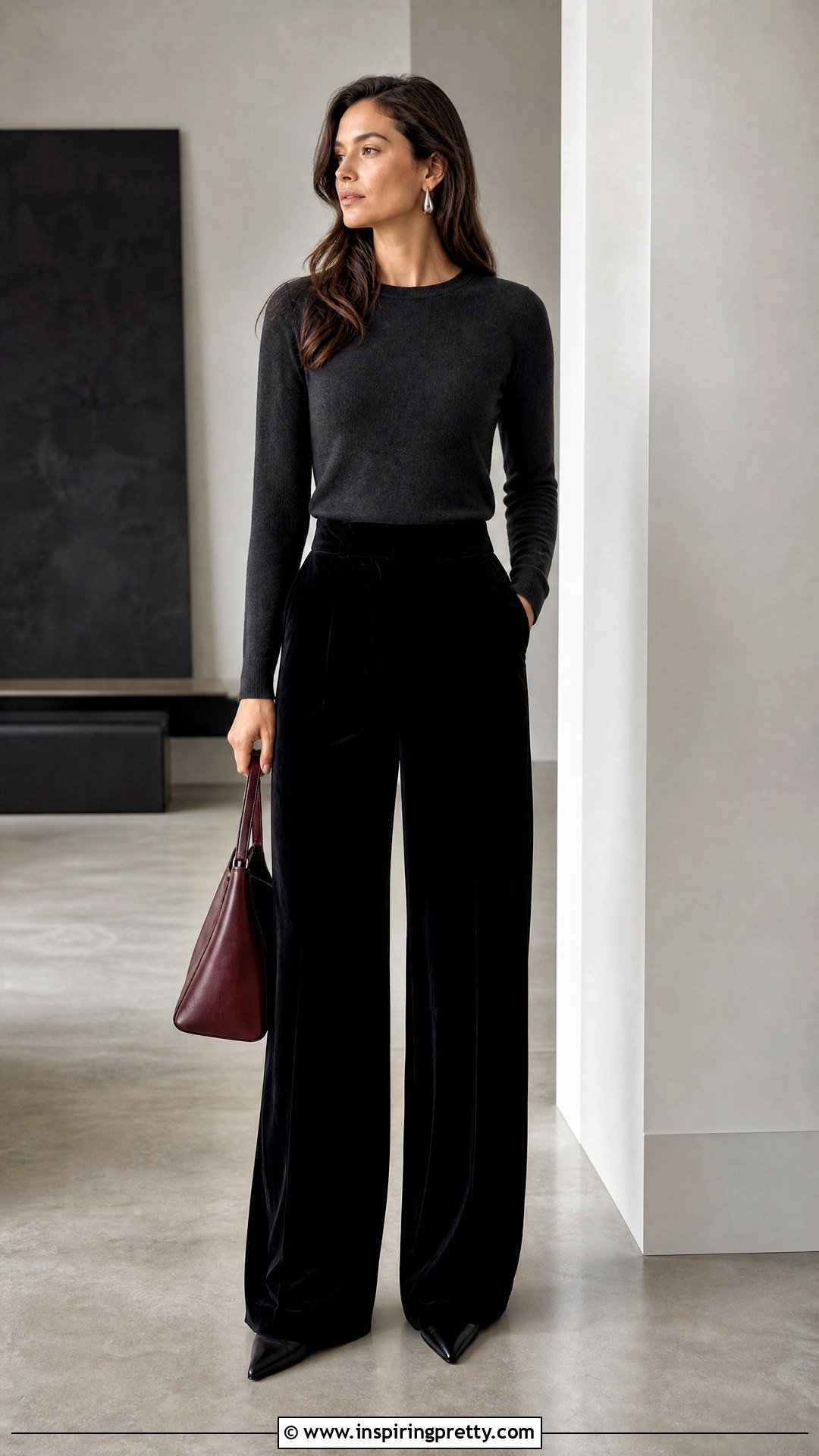 Matching Knit Top With Velvet Pants - what top to wear with velvet pants (20 ways)
