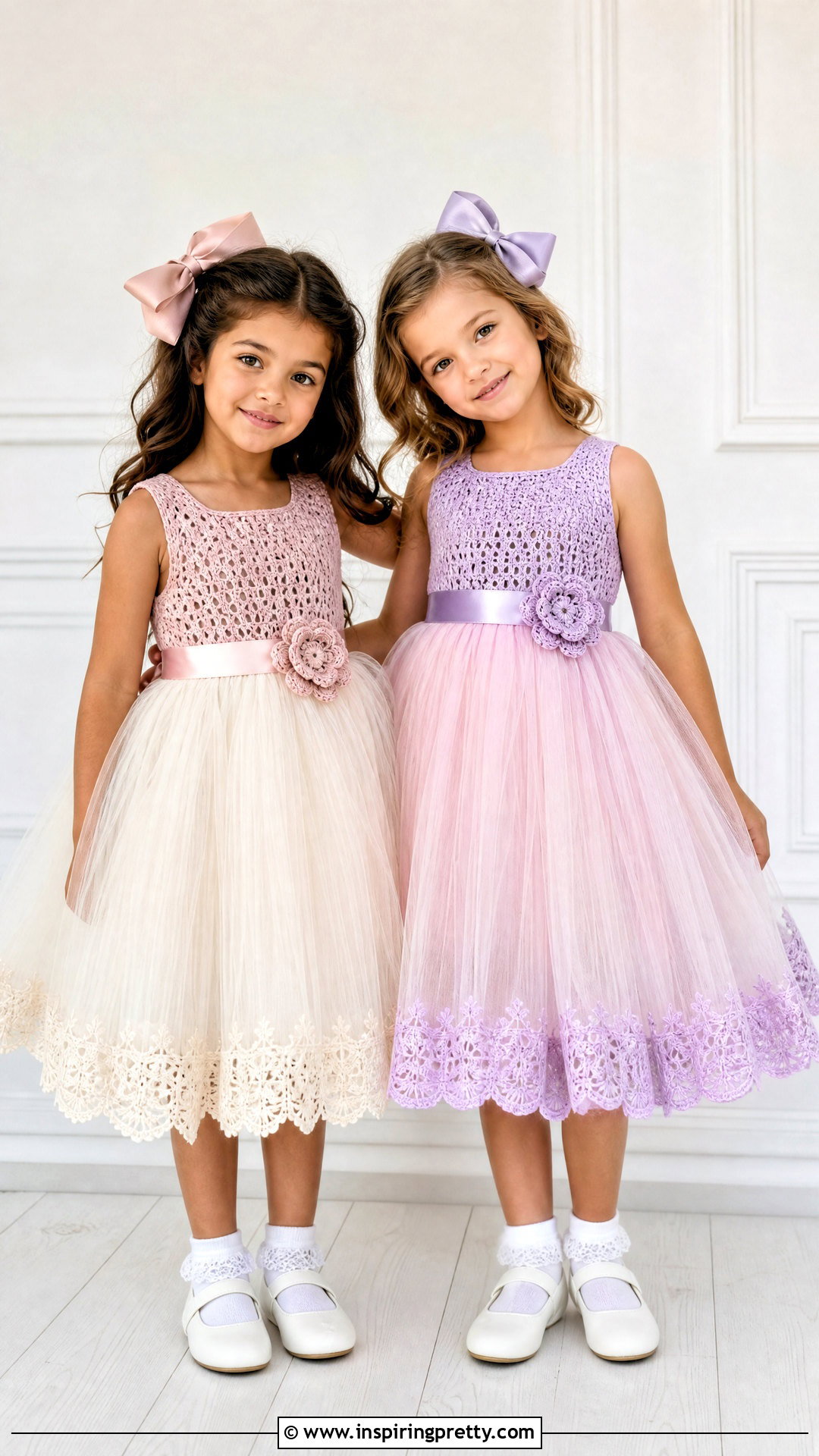 Matching Sister Crochet Tutu Top Dresses - 20 crochet tutu top ideas