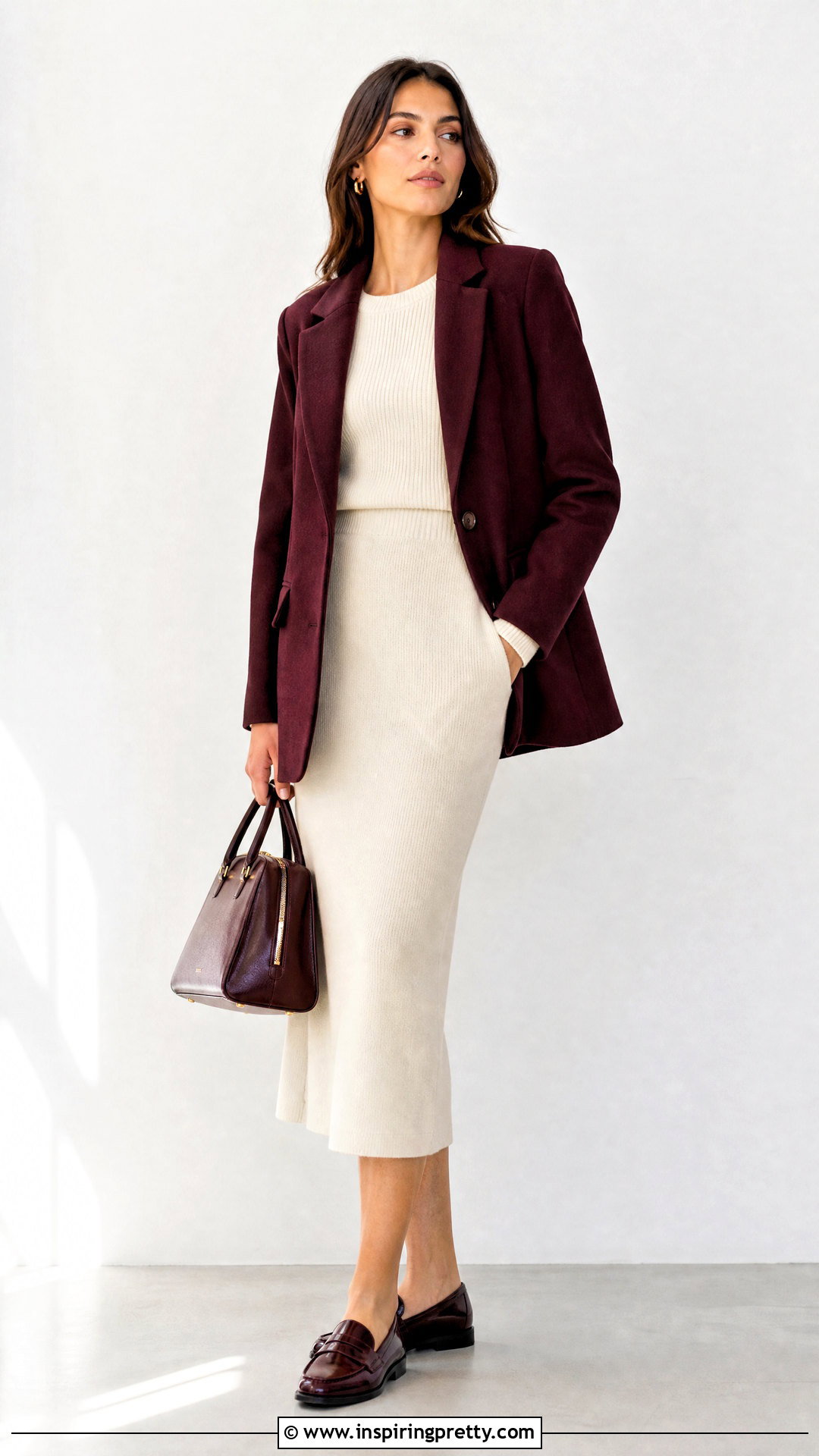 Matching Skirt And Top Set With Layered Blazer - how to match skirts with tops (20 ways)