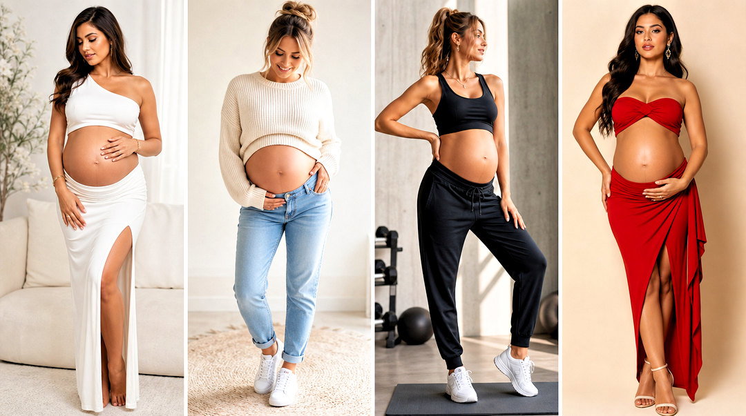 25 Maternity Crop Top Photoshoot Ideas for Radiant Moms-to-Be