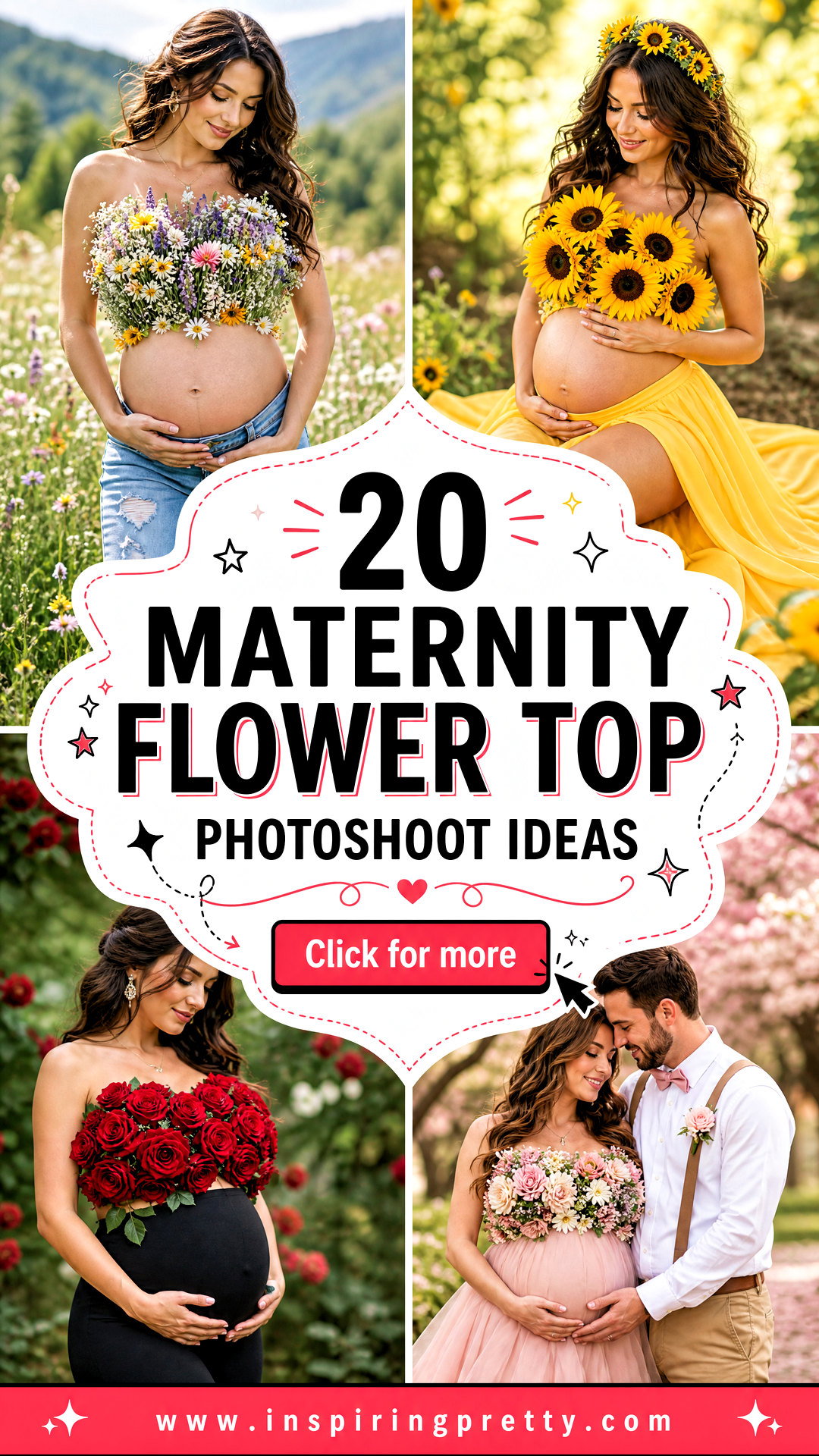20 Maternity Flower Top Photoshoot Ideas for Dreamy Shoots - 20 Maternity Flower Top Photoshoot Ideas for Dreamy Shoots
