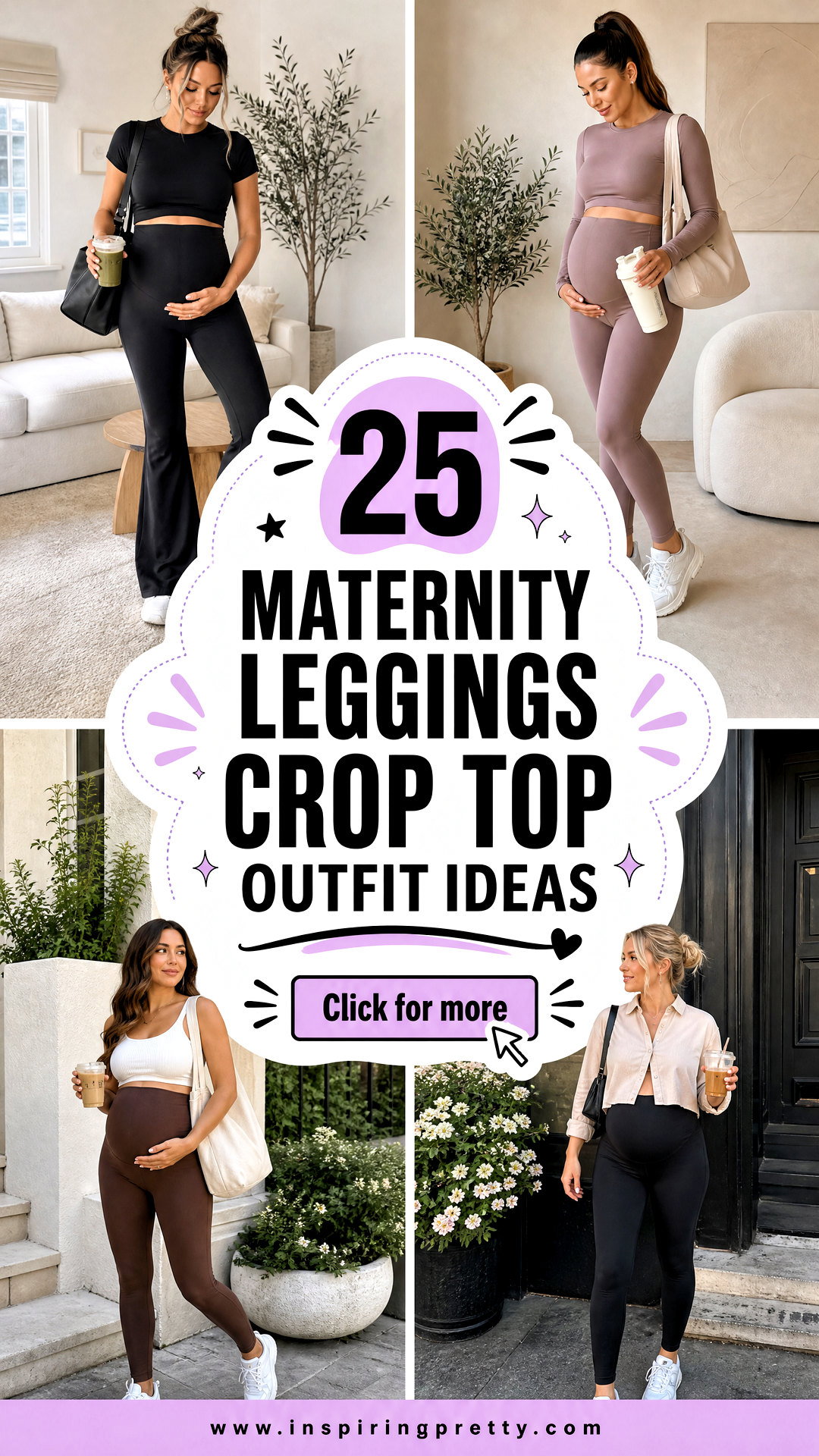 25 Maternity Leggings Crop Top Outfit Ideas for Moms-to-Be - 25 Maternity Leggings Crop Top Outfit Ideas for Moms-to-Be