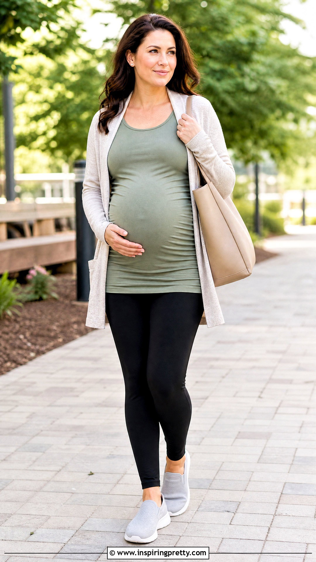 Maternity Long Top With Stretch Leggings - 50 long tops designs