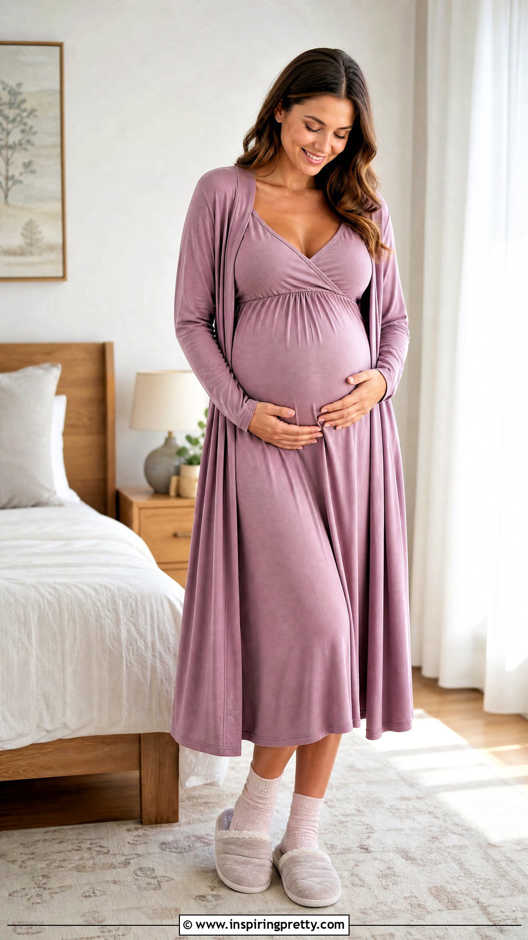 Maternity Tank Top Nightgown With Stretch Robe - 25 Tank Top Nightgown ideas