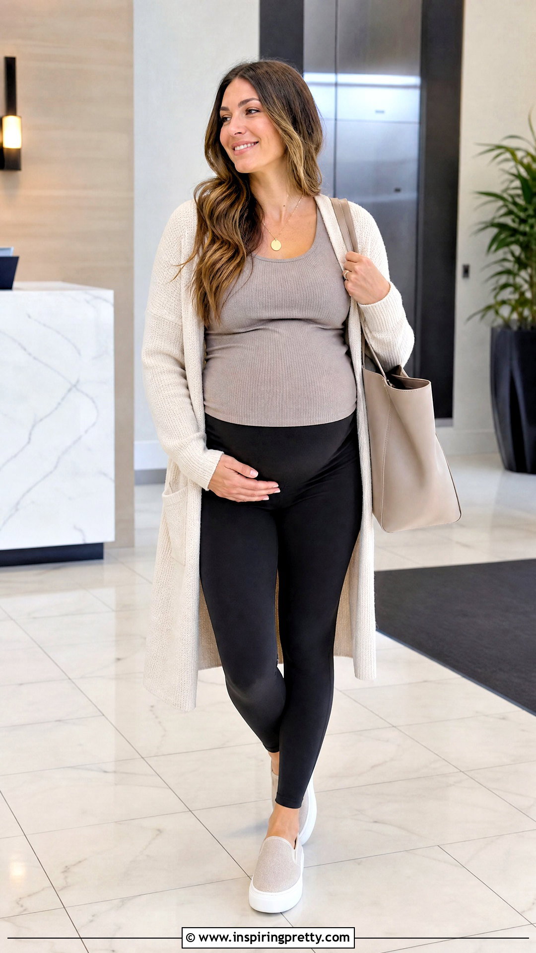 Maternity Tank Top With Leggings And Cardigan - 20 maternity tops with leggings