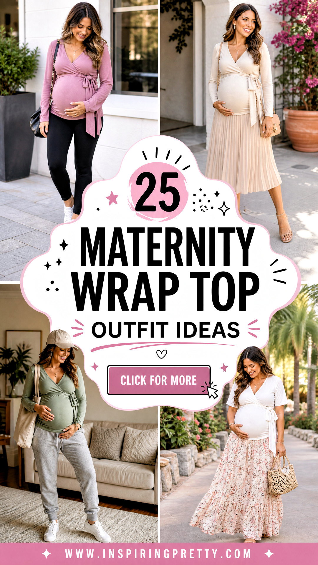 25 Maternity Wrap Top Outfit Ideas for Effortless Style - 25 Maternity Wrap Top Outfit Ideas for Effortless Style