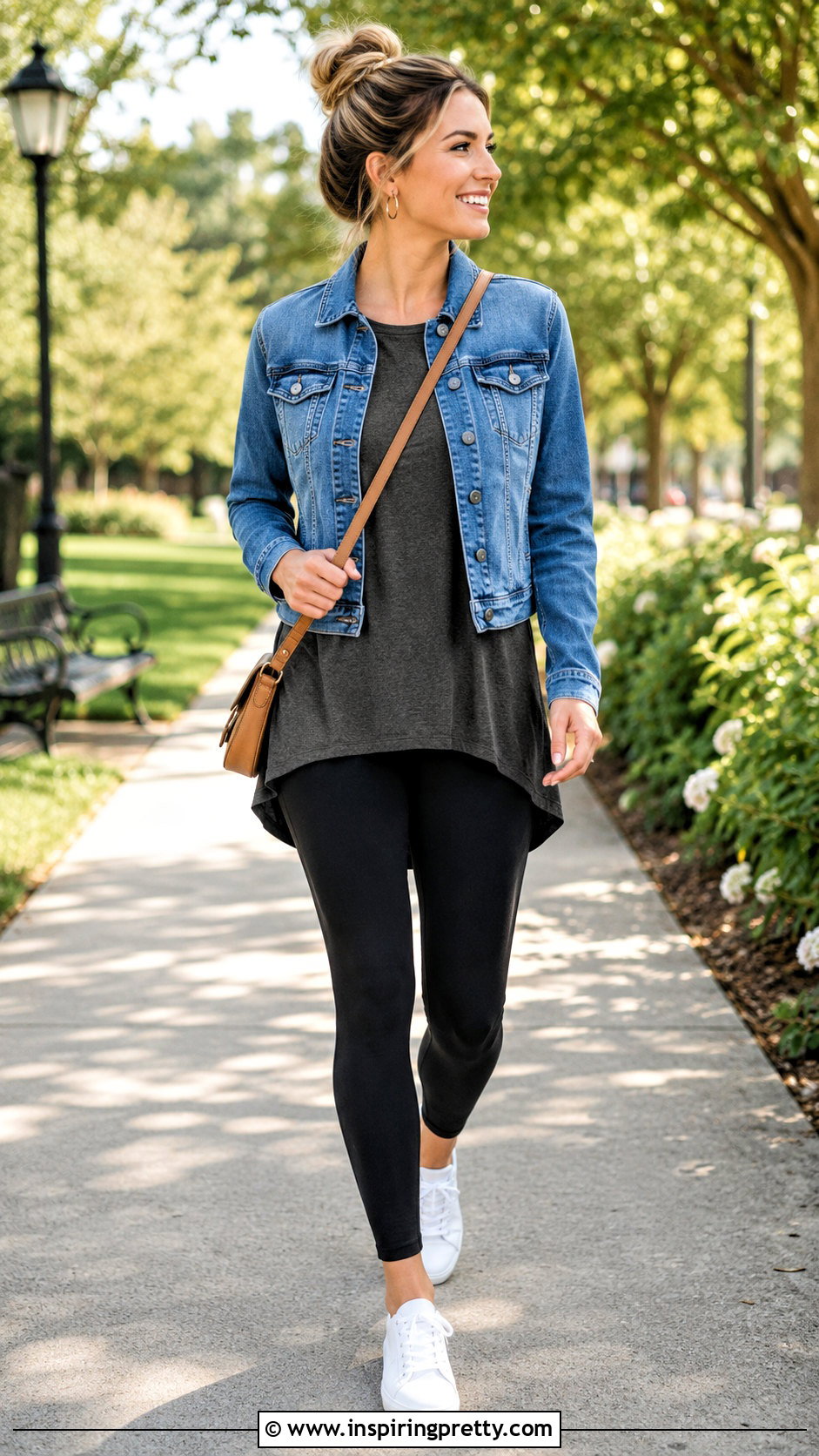 Maurices Hi Low Top With Denim Jacket And Leggings - 20 Maurices Hi Low Tops outfit ideas