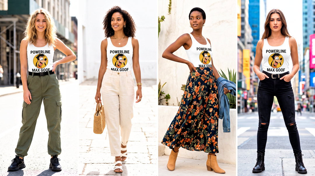 20 Max Goof Tank Top Outfit Ideas for Playful Disney Fans