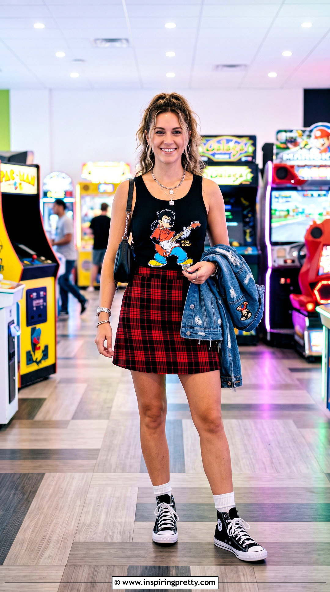 Max Goof Tank Top With Plaid Skirt - 20 Max Goof Tank Top outfit ideas