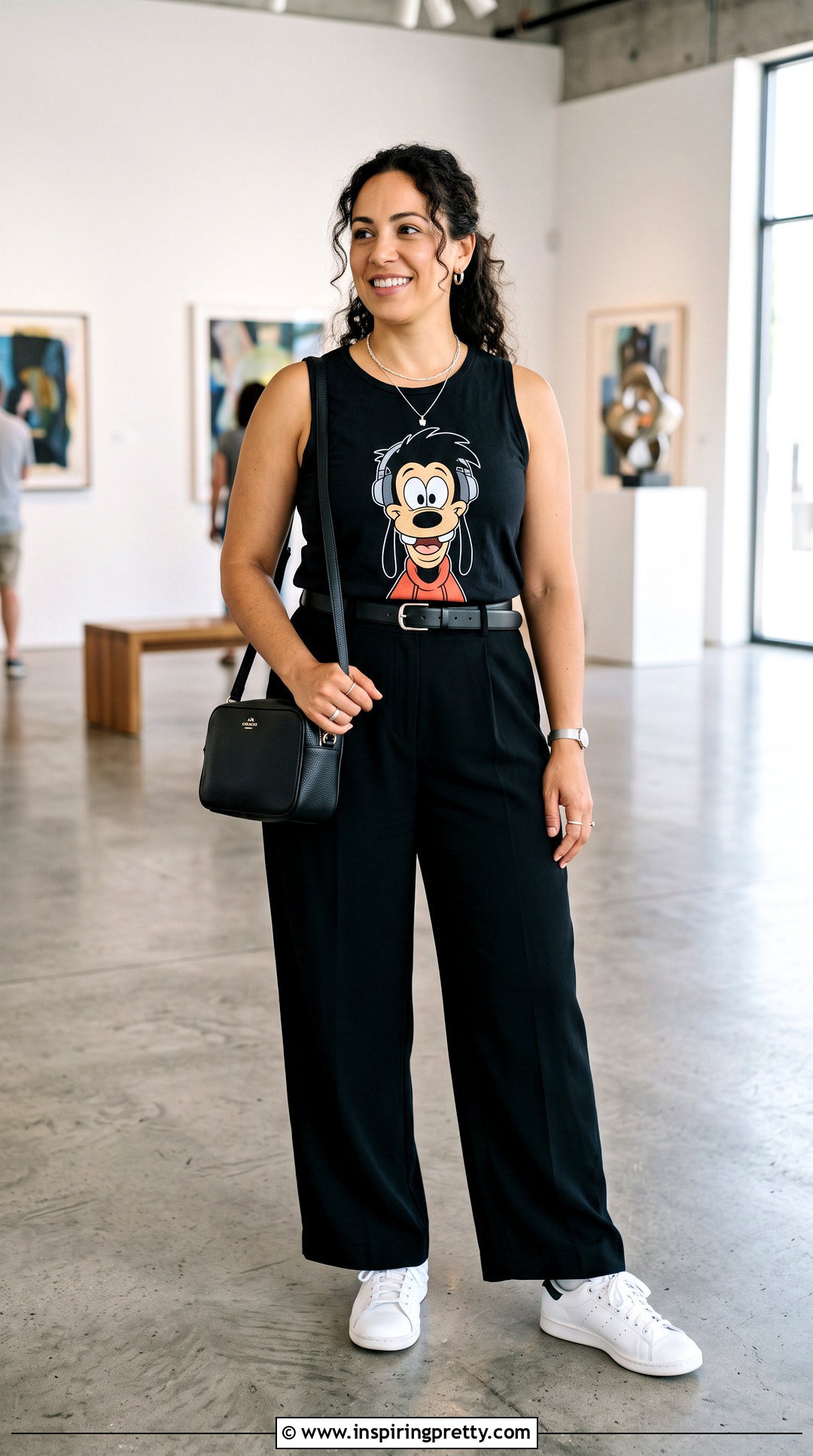 Max Goof Tank Top With Wide Leg Trousers - 20 Max Goof Tank Top outfit ideas