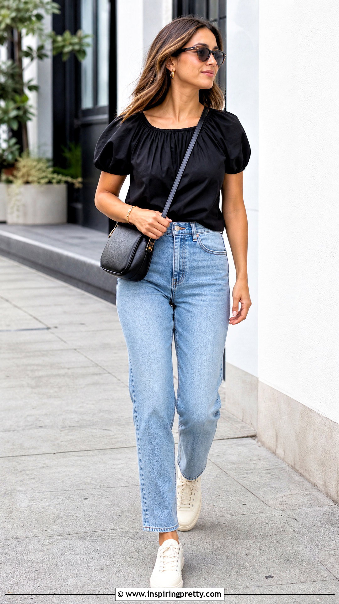 Meadowlark Top With Relaxed Jeans And Sneakers - 20 Meadowlark Top Reformation outfit ideas