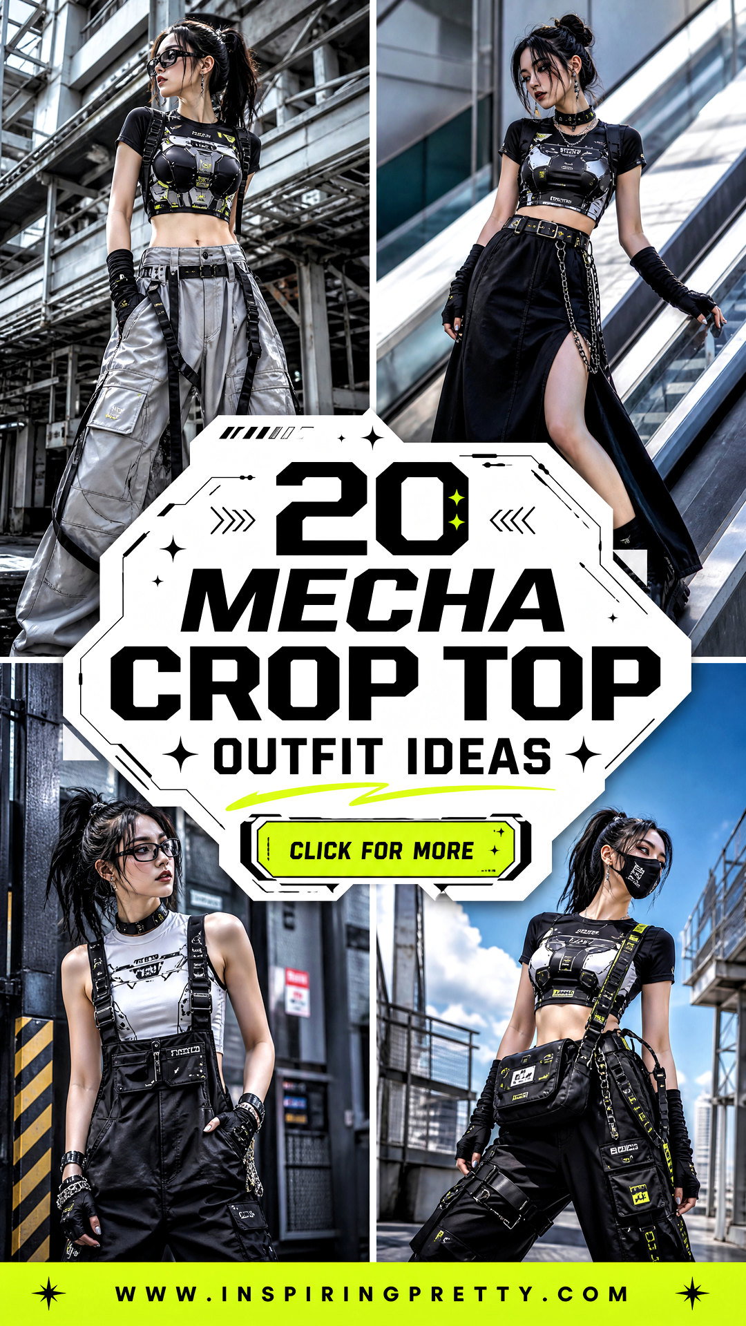 20 Mecha Crop Top Outfit Ideas for Bold Anime-Inspired Looks - 20 Mecha Crop Top Outfit Ideas for Bold Anime-Inspired Looks