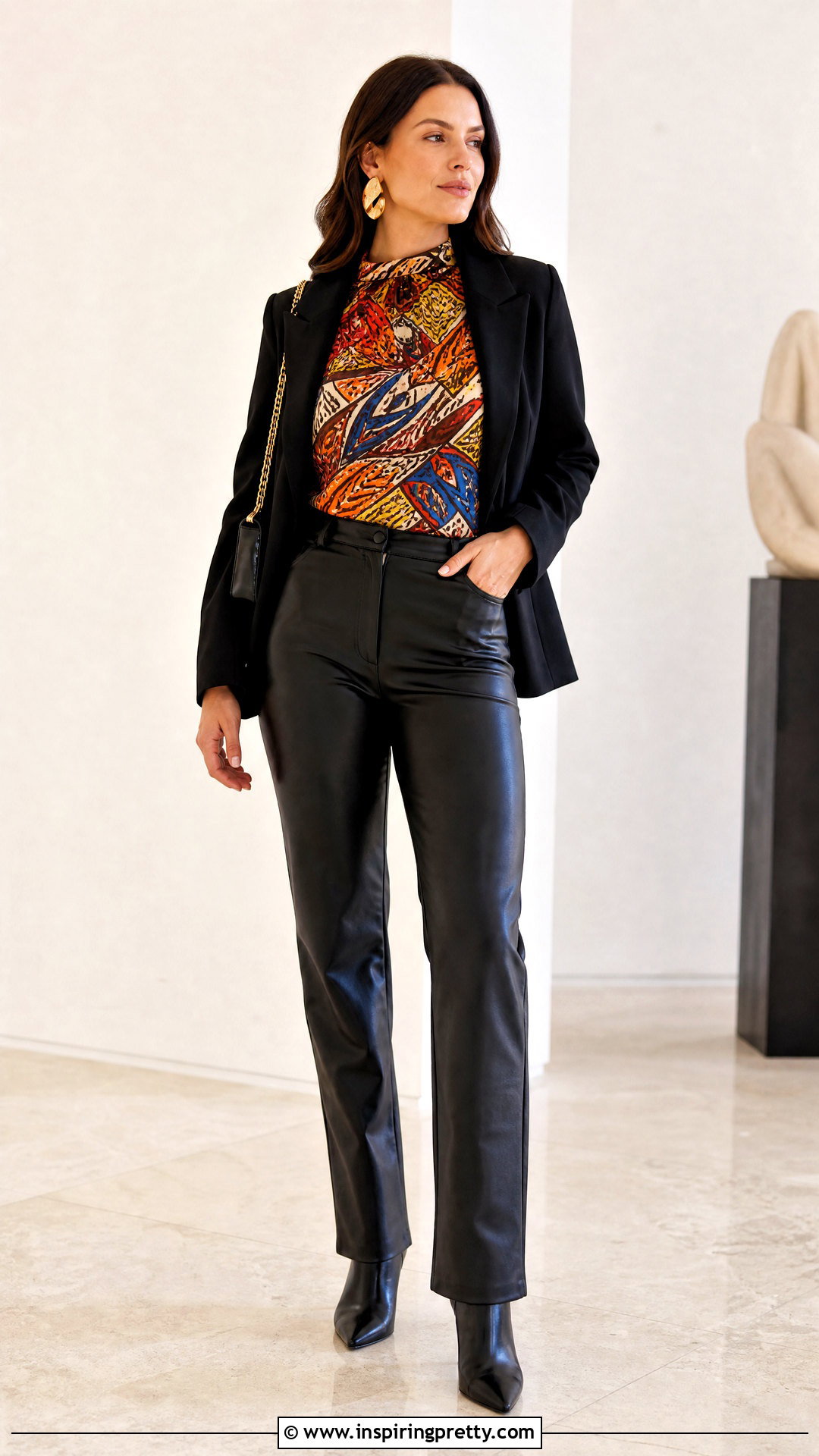 Meji Meji Top With Leather Pants - 25 meji meji top outfit ideas