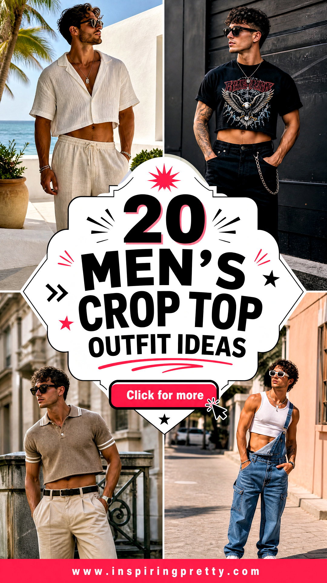 20 Mens Crop Top Outfit Ideas for Confident Modern Style - 20 Men’s Crop Top Outfit Ideas for Confident Modern Style