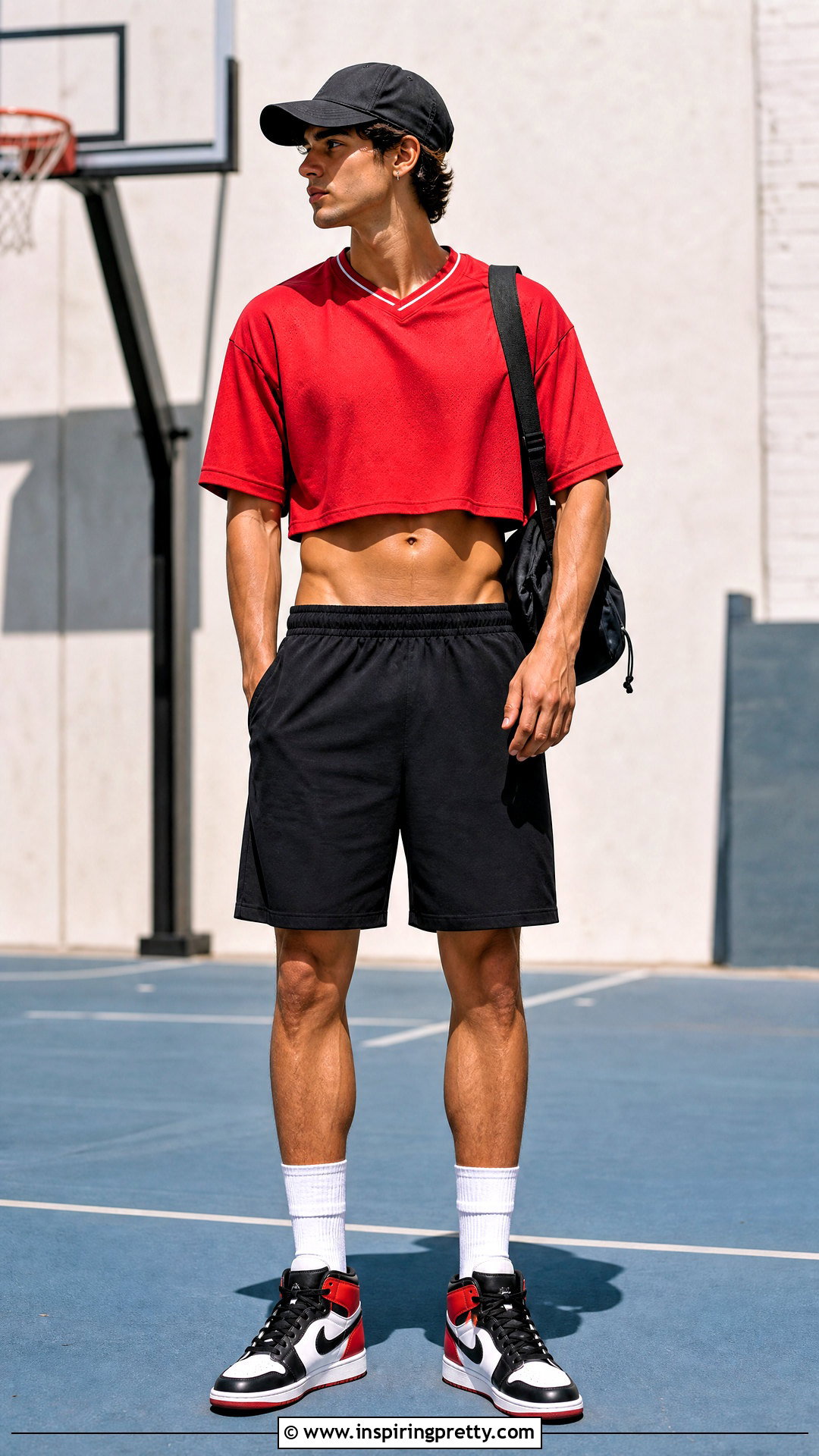 Mens Crop Top With Basketball Shorts - 20 men's crop top outfit ideas