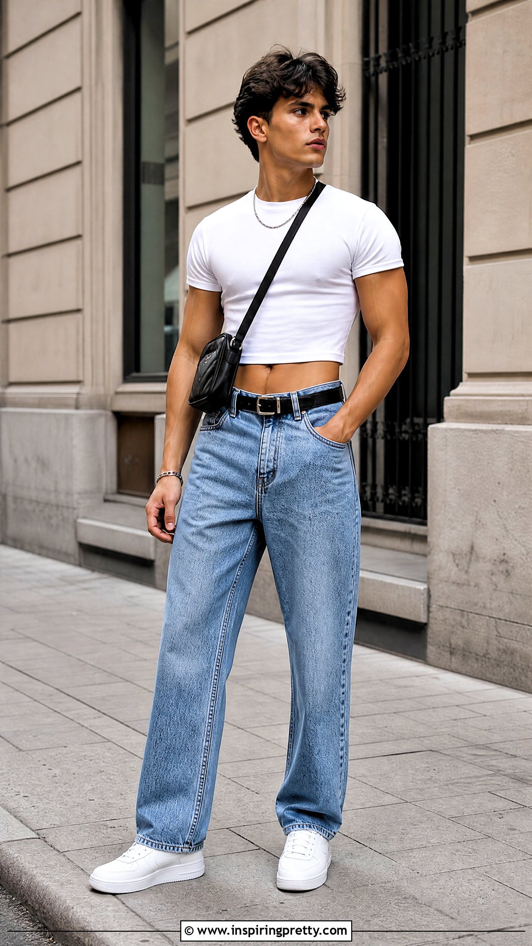 Mens Crop Top With High Waisted Jeans - 20 men's crop top outfit ideas