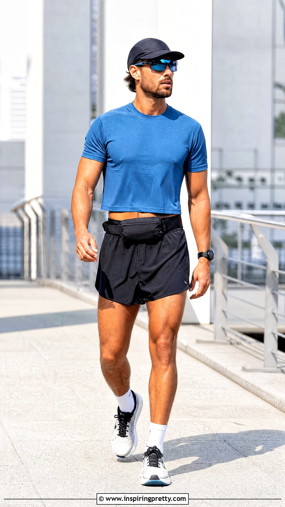 Mens Crop Top With Running Shorts - 50 men crop top outfit ideas