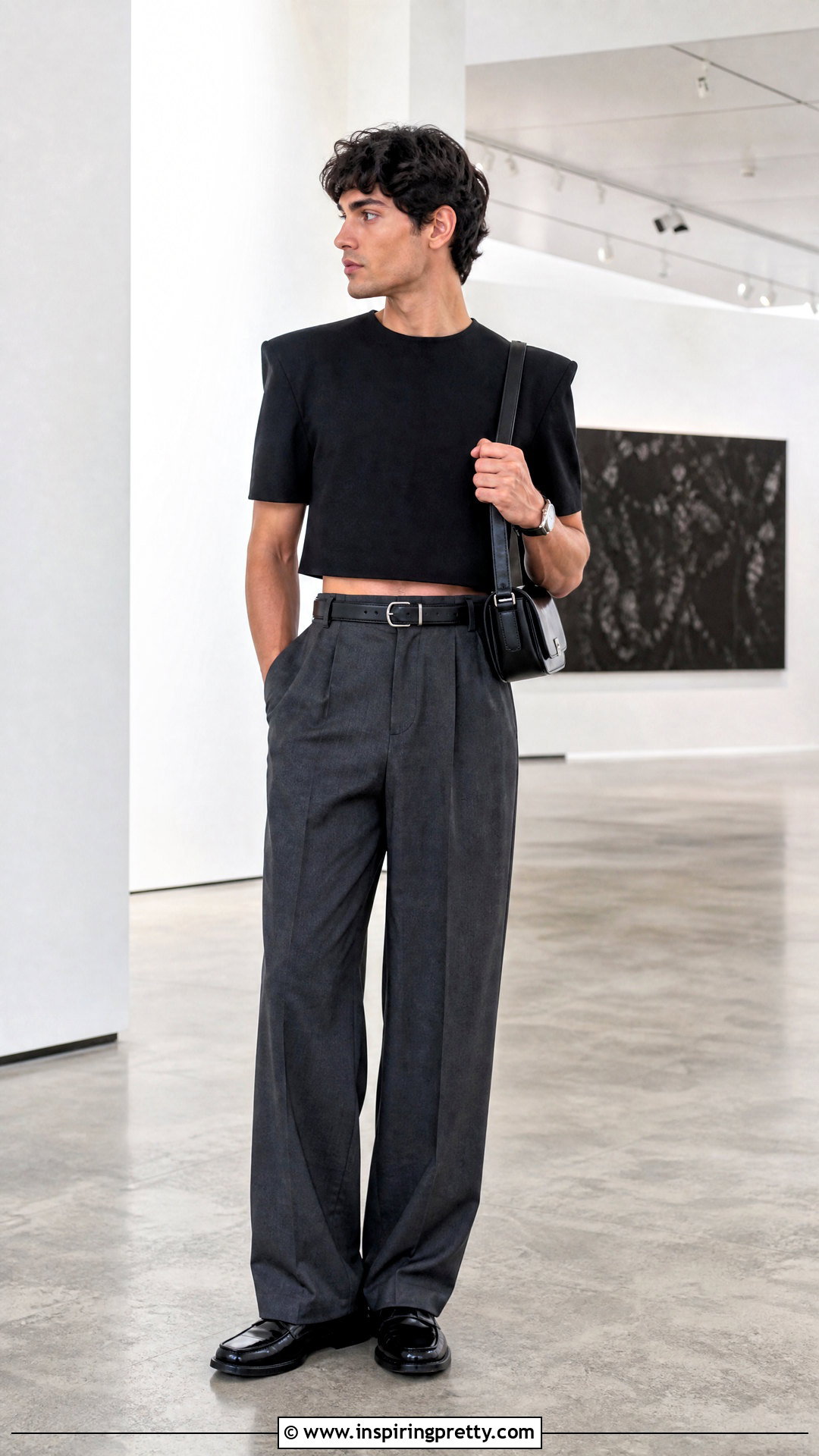 Mens Crop Top With Tailored Trousers - 20 men's crop top outfit ideas