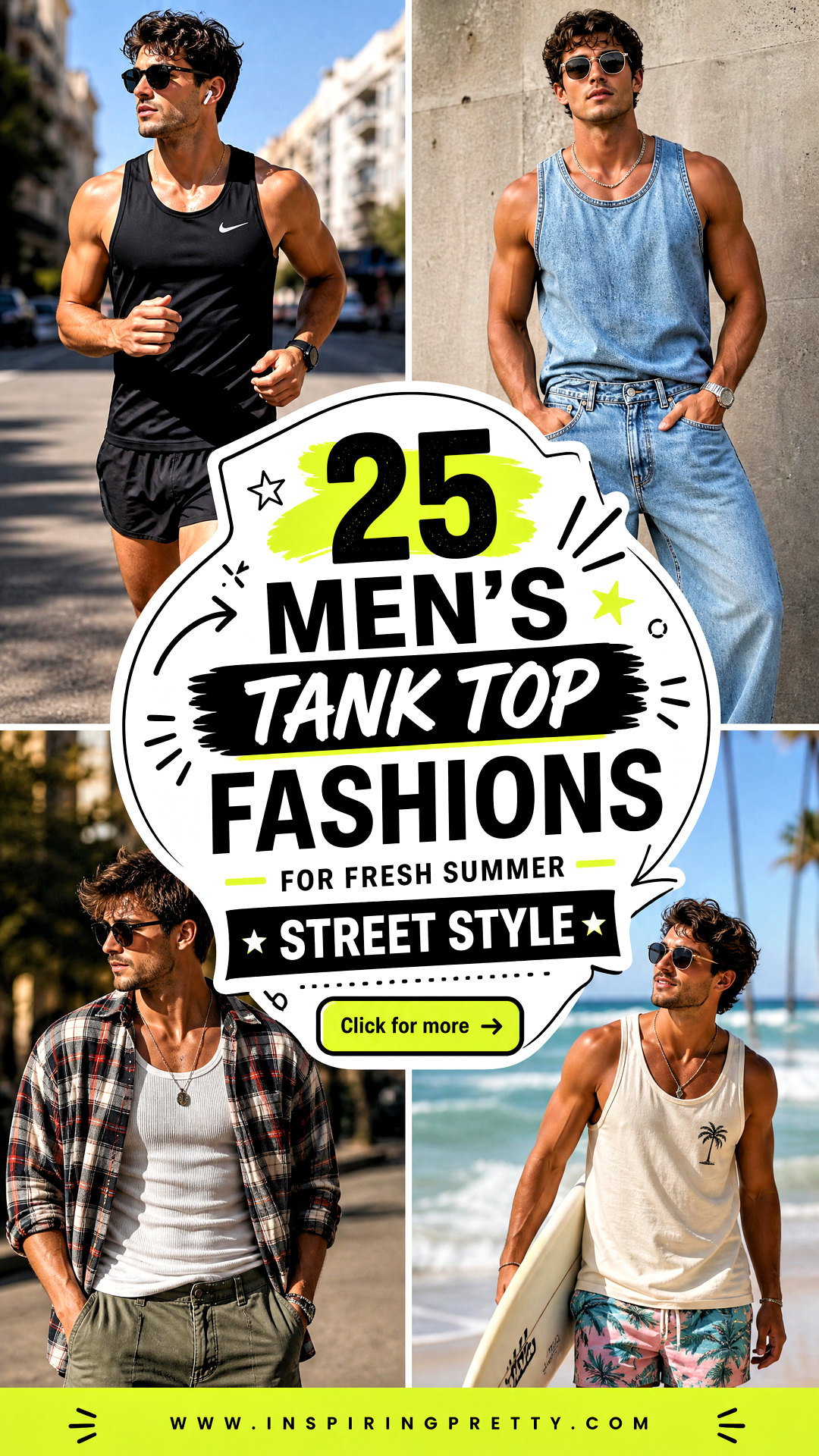 25 Mens Tank Top Fashions for Fresh Summer Street Style - 25 Men’s Tank Top Fashions for Fresh Summer Street Style
