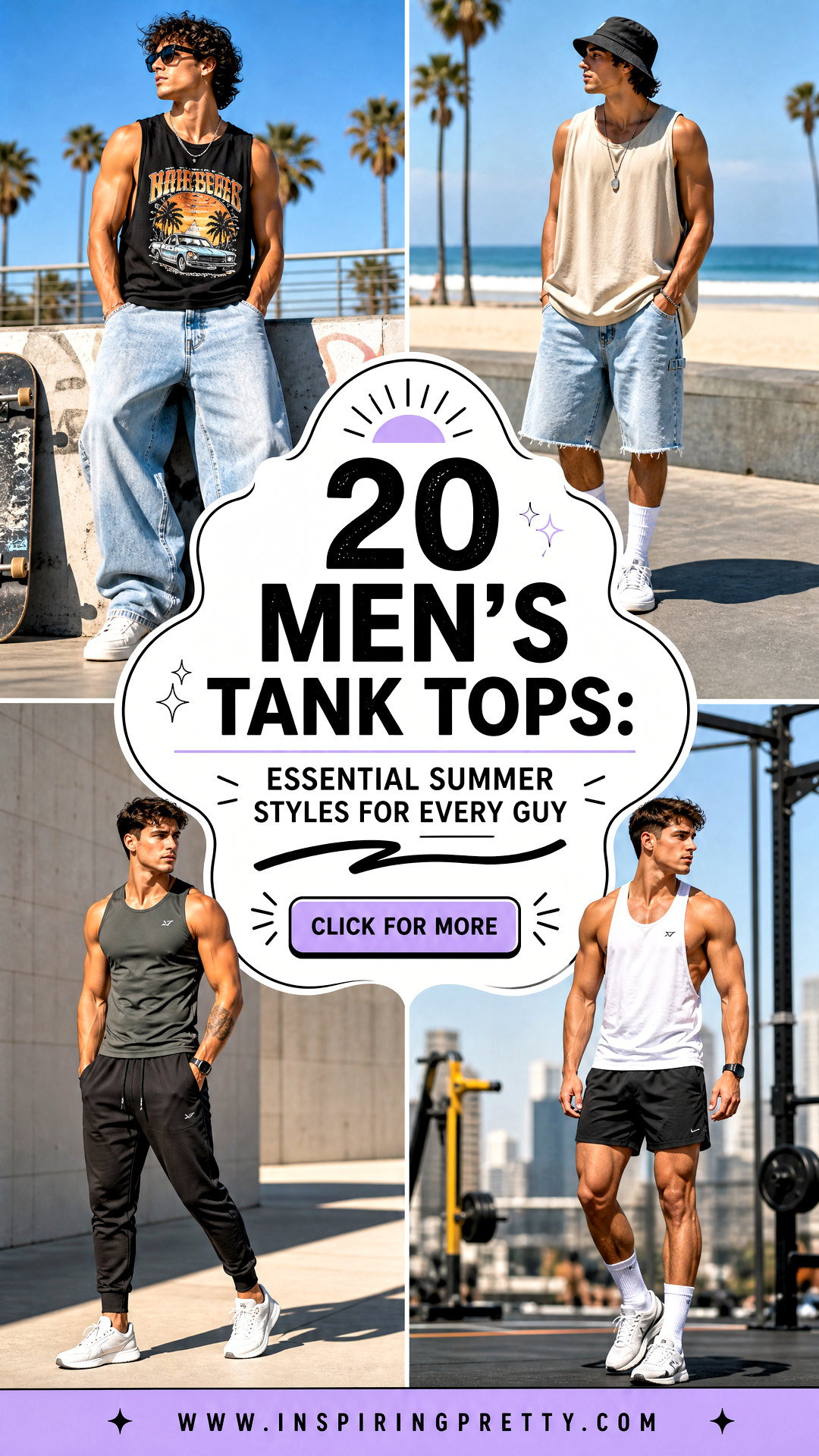 20 Mens Tank Tops Essential Summer Styles for Every Guy - 20 Men’s Tank Tops: Essential Summer Styles for Every Guy