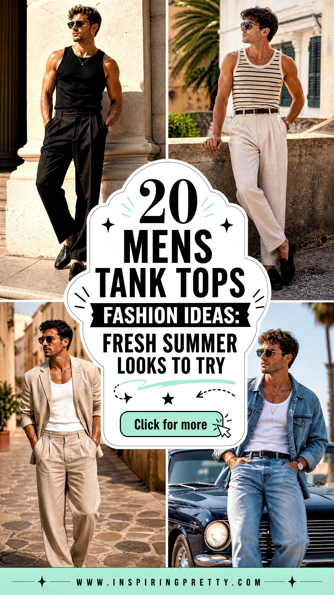 20 Mens Tank Tops Fashion Ideas Fresh Summer Looks to Try - 20 Mens Tank Tops Fashion Ideas: Fresh Summer Looks to Try