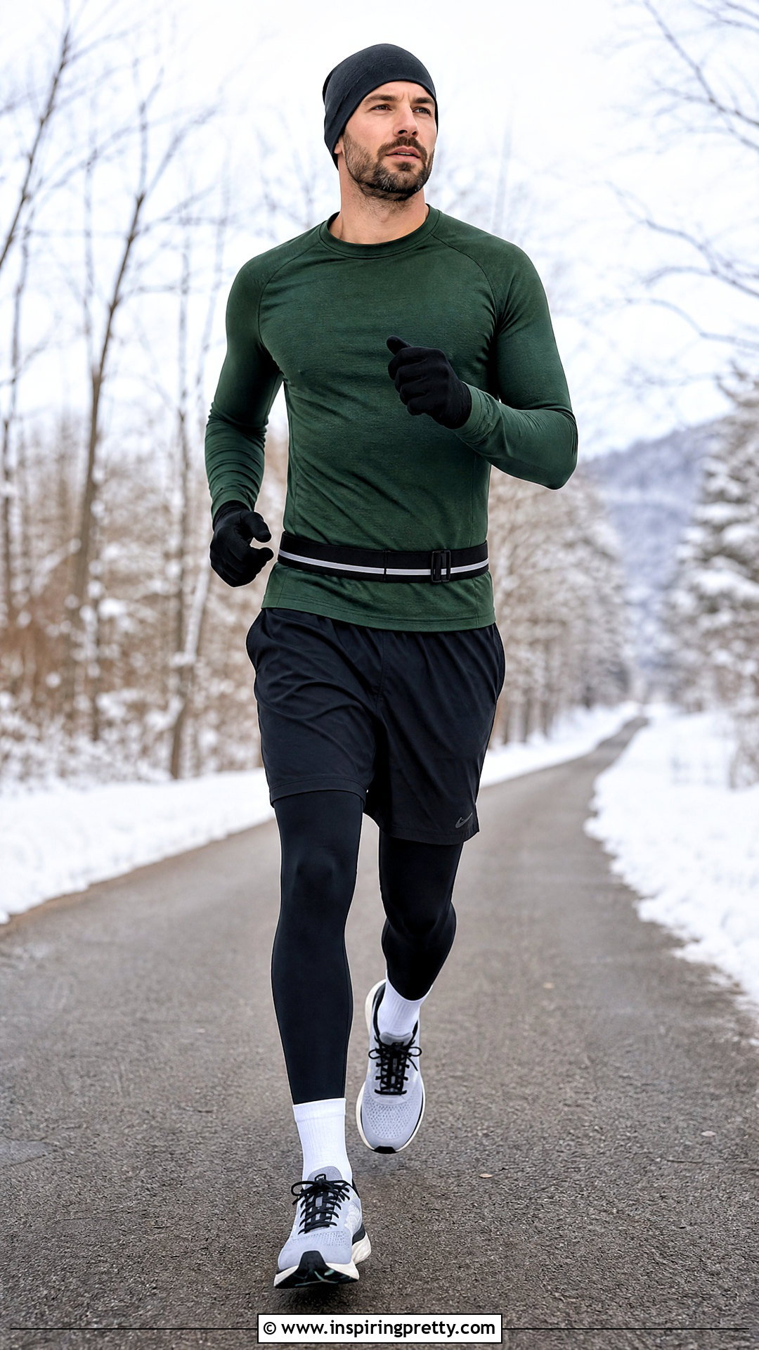 Mens Thermal Workout Top And Running Tights Outfit - 20 Mens Workout Tops outfit ideas