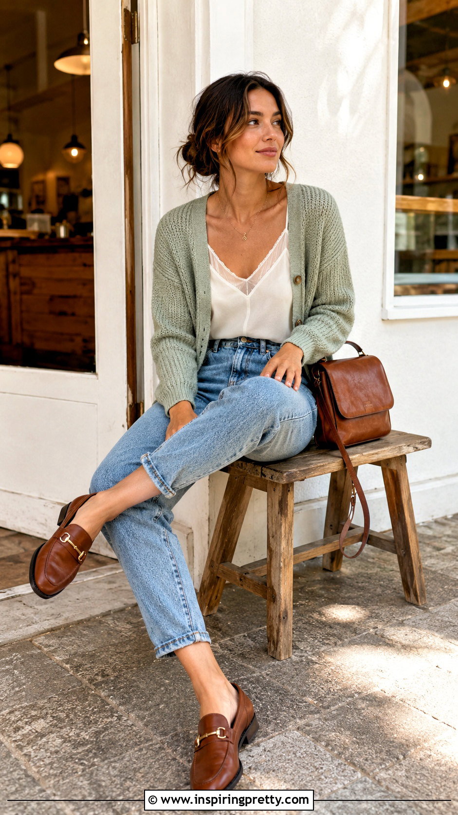 Mesh Camisole Top With Cardigan And Jeans - 25 Mesh Camisole Top outfit ideas