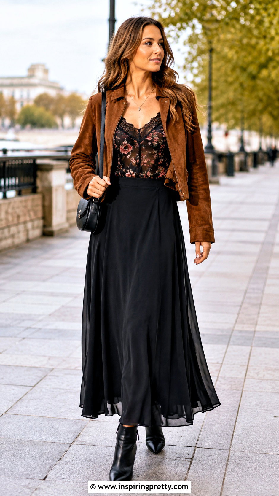 Mesh Camisole Top With Maxi Skirt And Boots - 25 Mesh Camisole Top outfit ideas