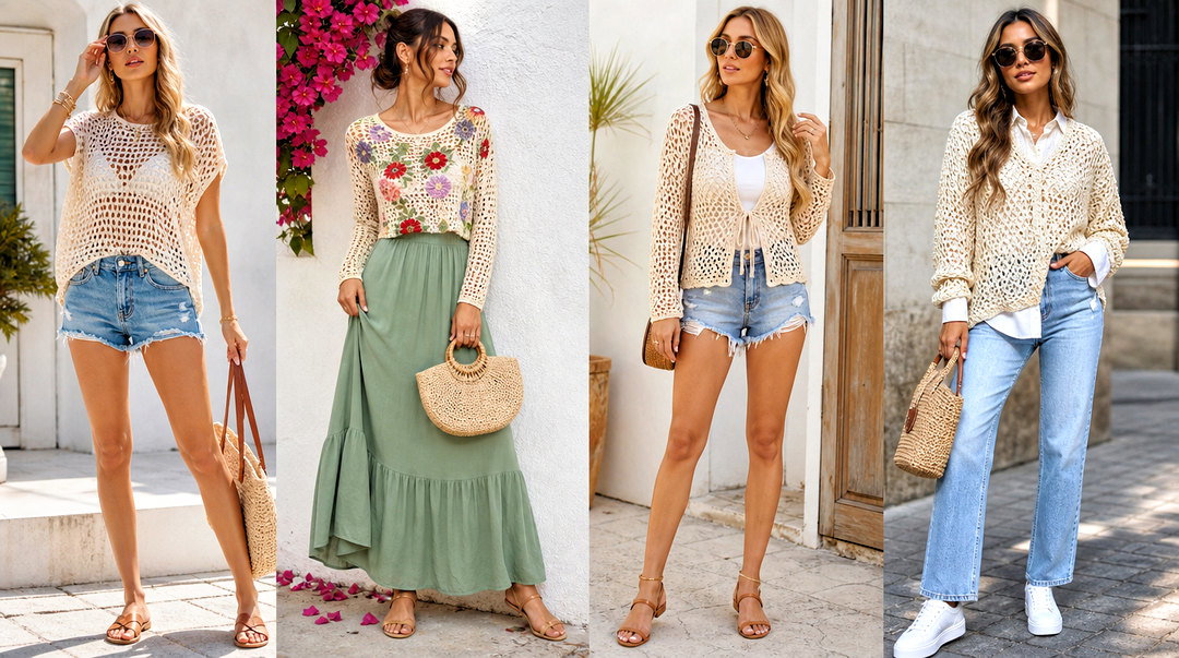 50 Mesh Crochet Top Outfit Ideas Breezy Looks for Summer